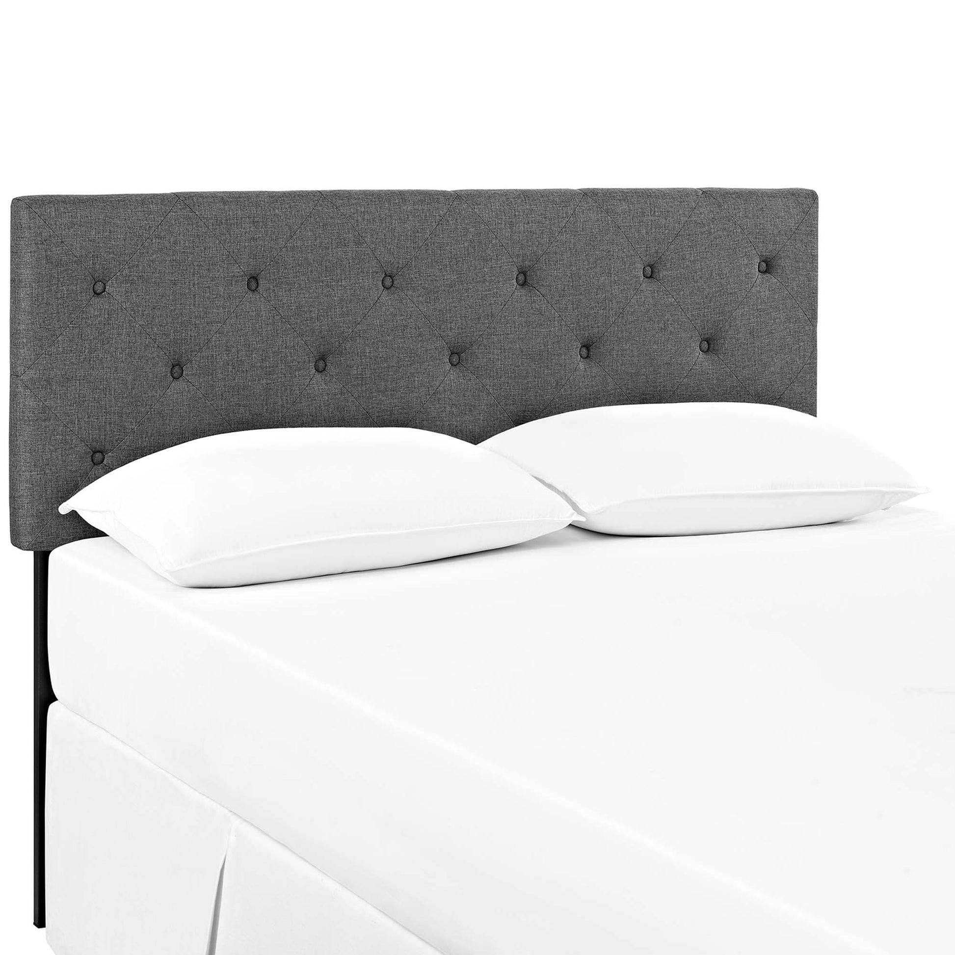 Terisa Upholstered Fabric Headboard - Gray