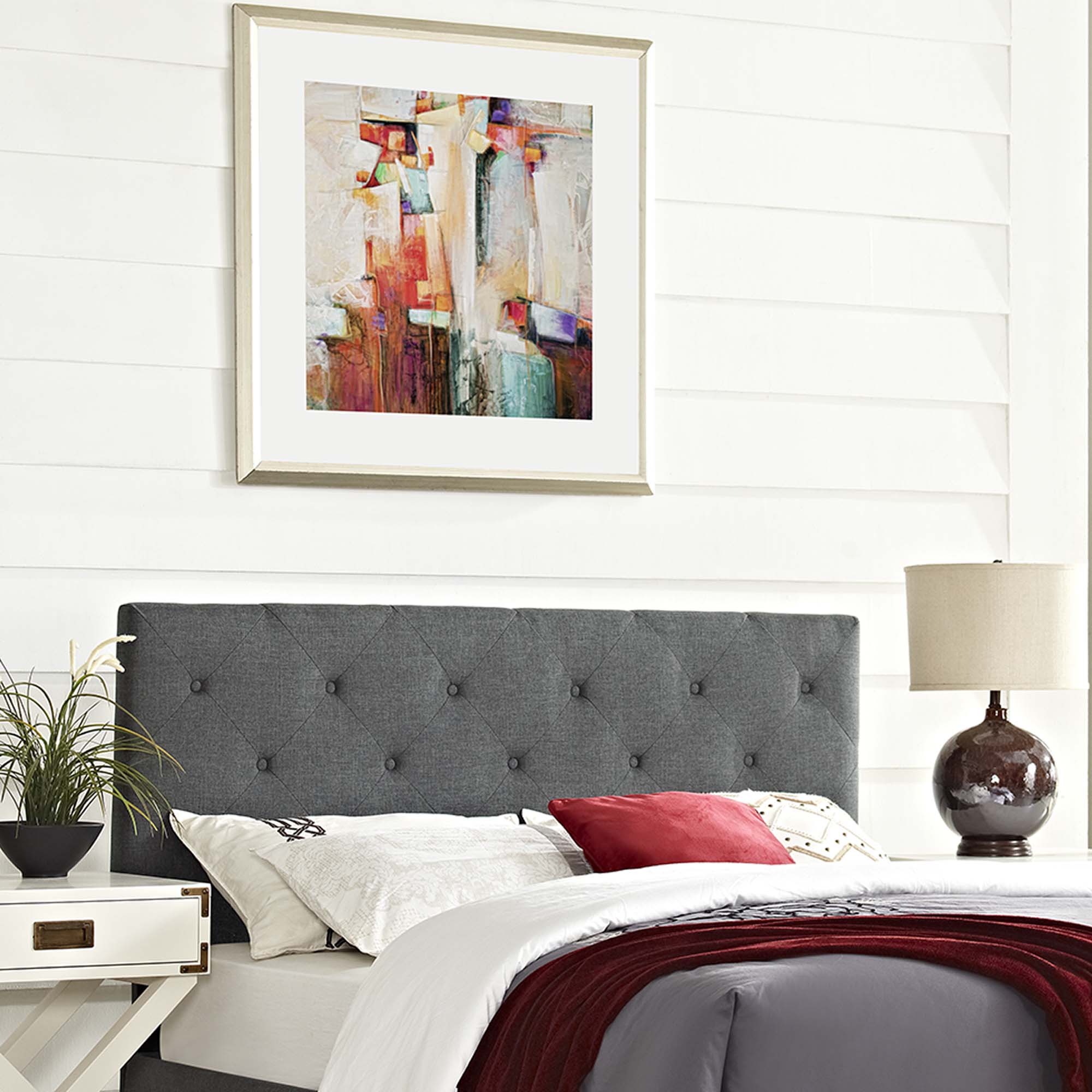 Terisa Upholstered Fabric Headboard