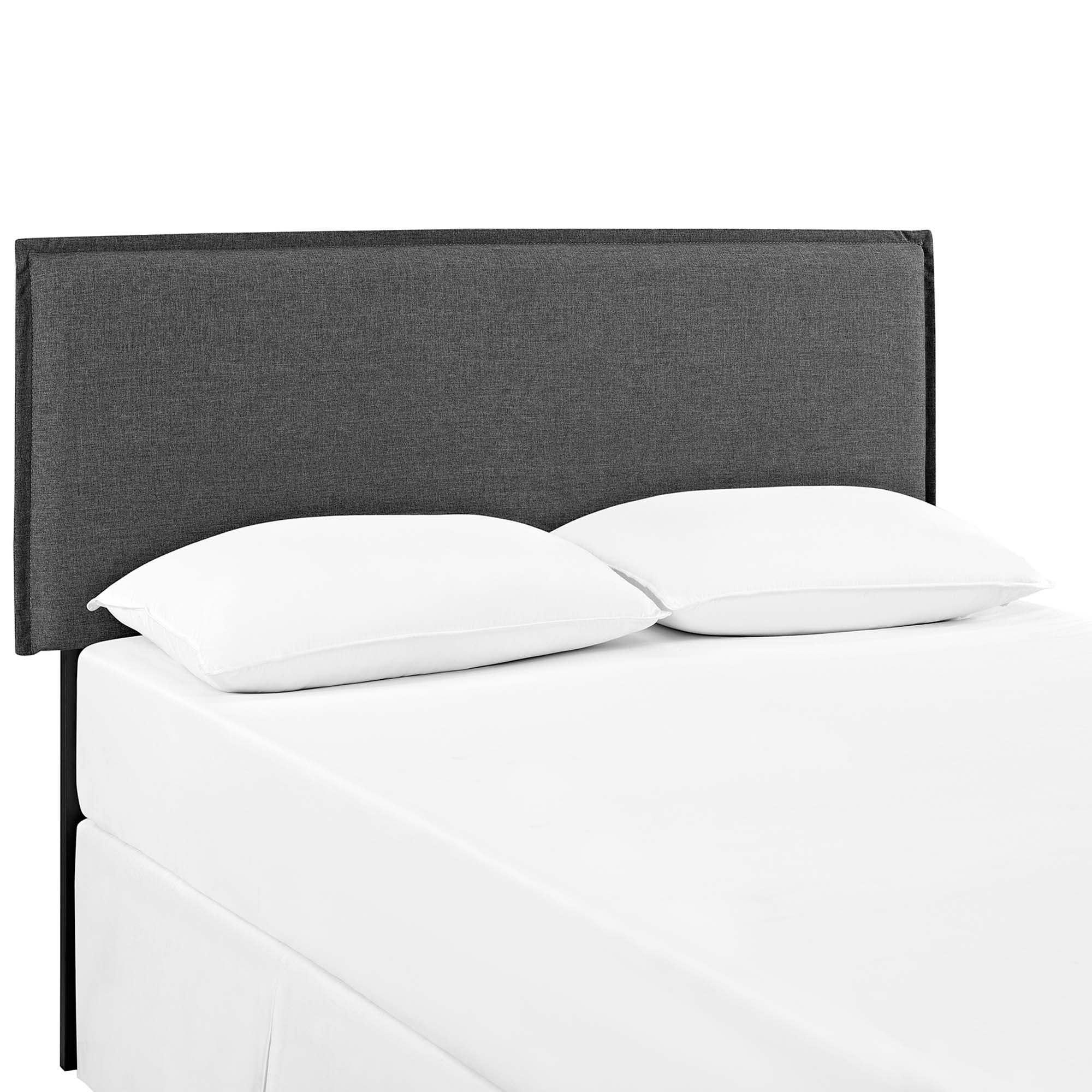 Camille Upholstered Fabric Full Headboard - Gray