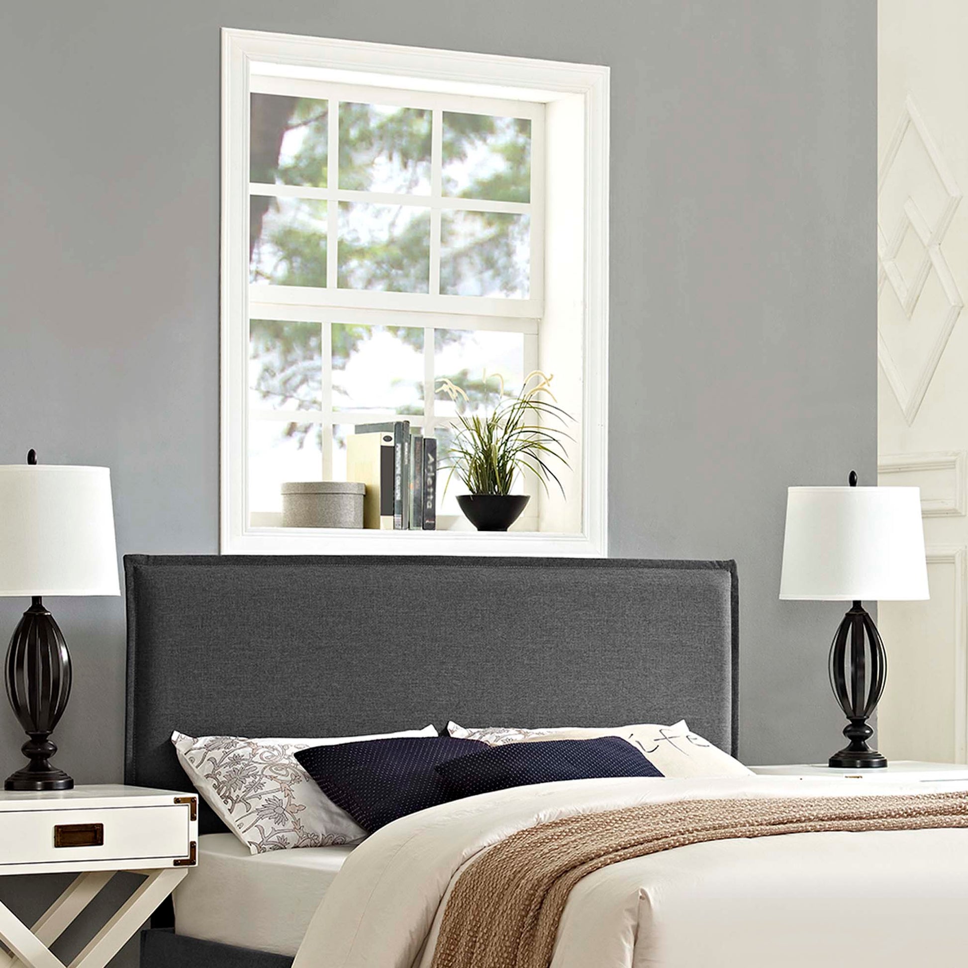 Camille Upholstered Fabric Full Headboard