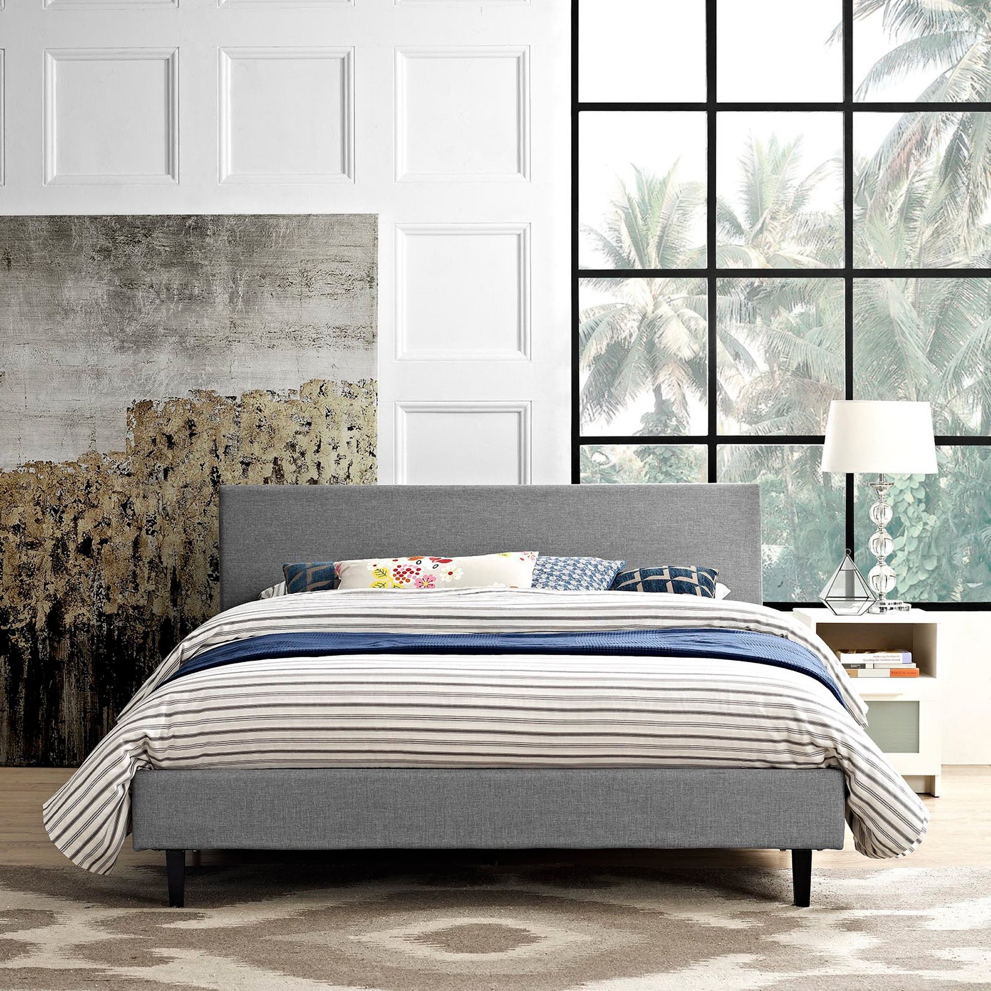 Anya Fabric Queen Bed