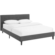 Linnea Fabric Queen Bed - Gray