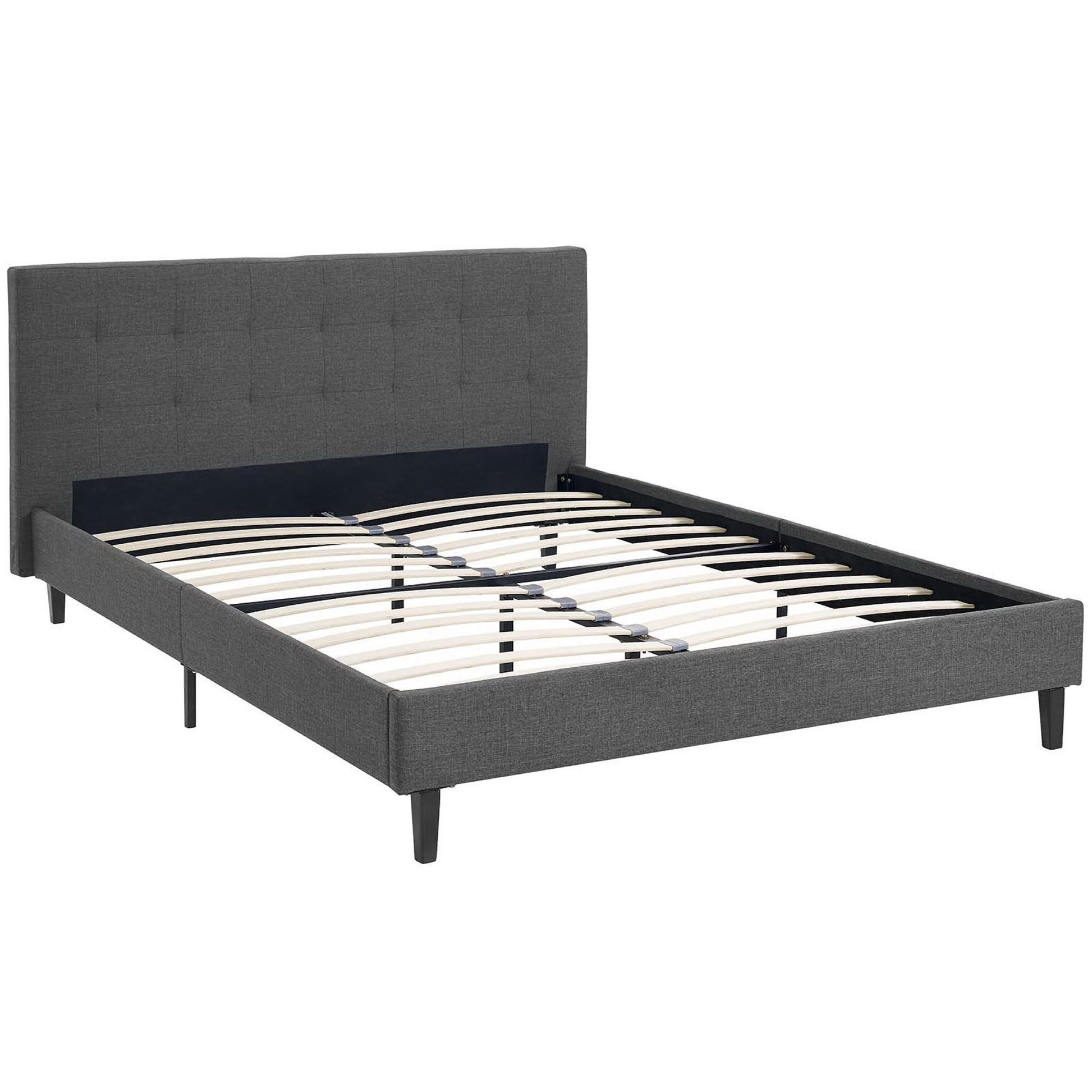 Linnea Fabric Queen Bed - Teal
