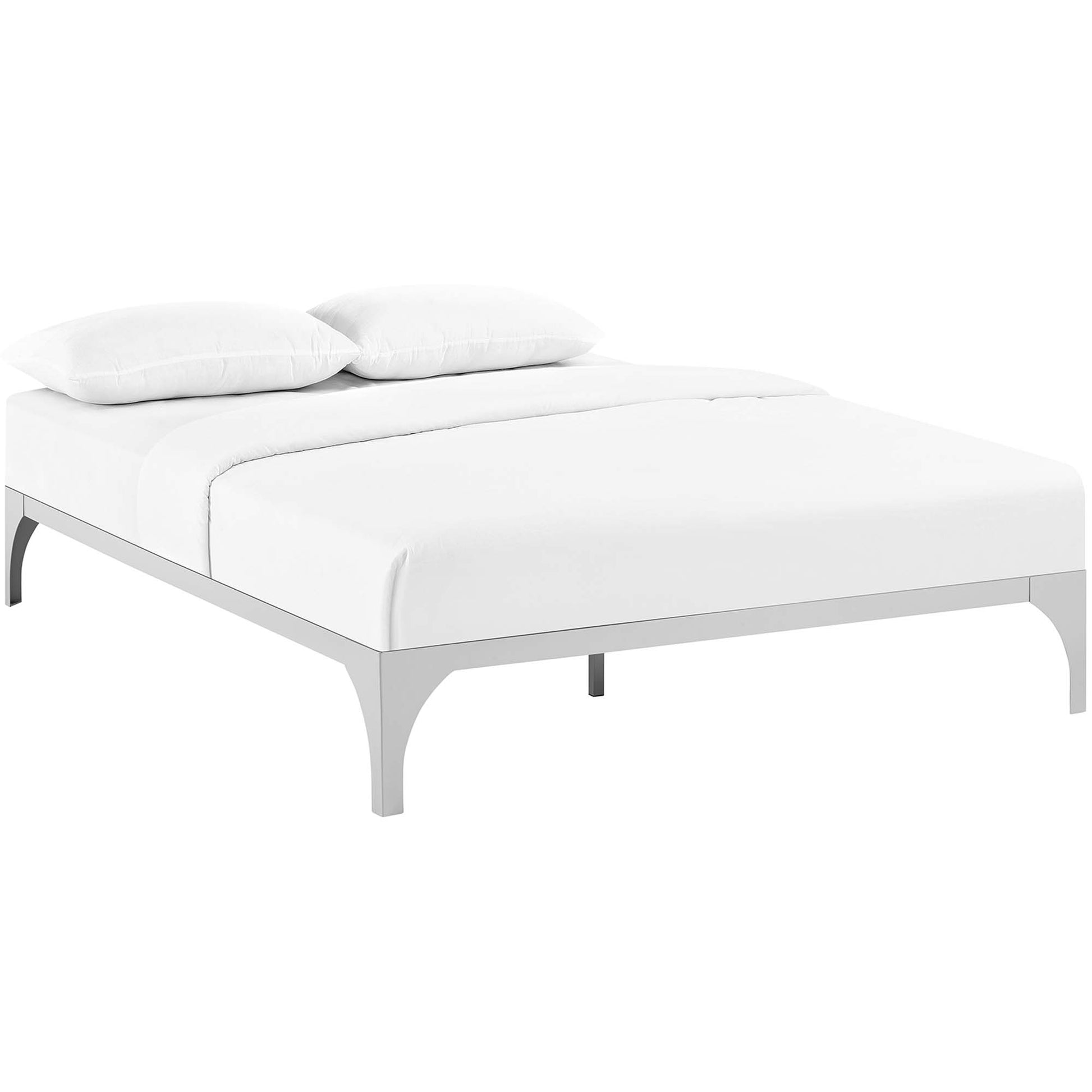 Ollie Full Bed Frame - Silver