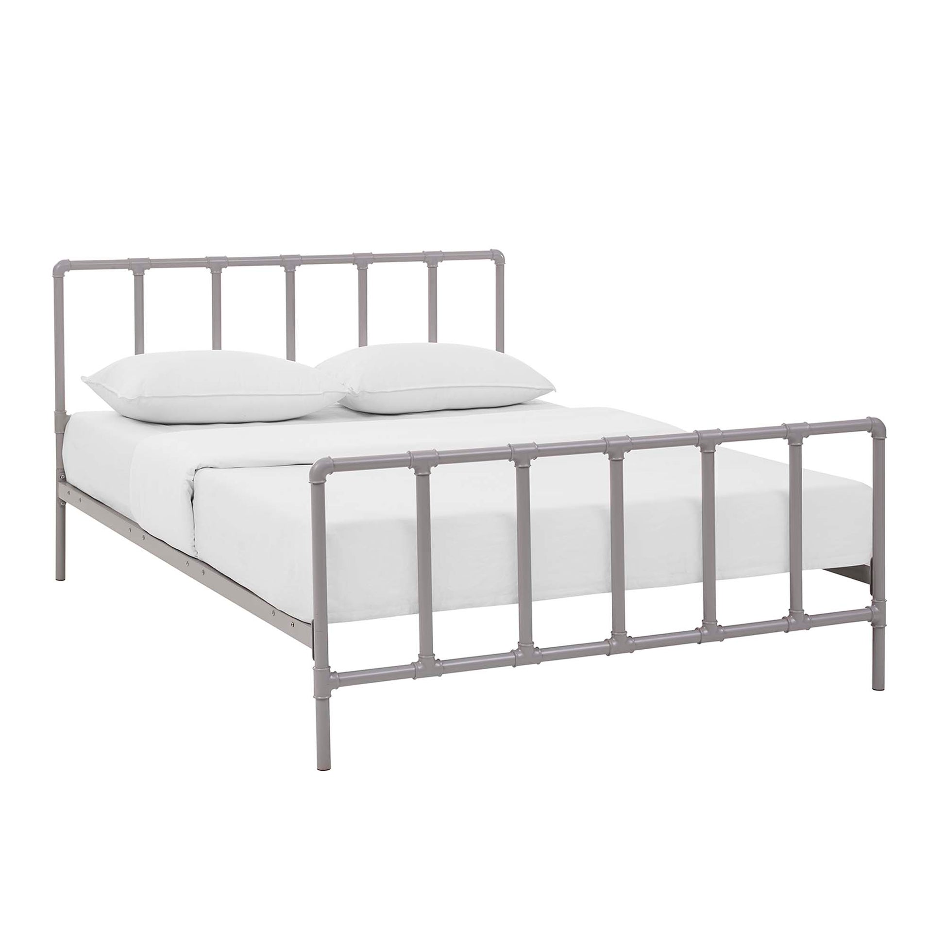 Dower Stainless Steel Bed - Gray