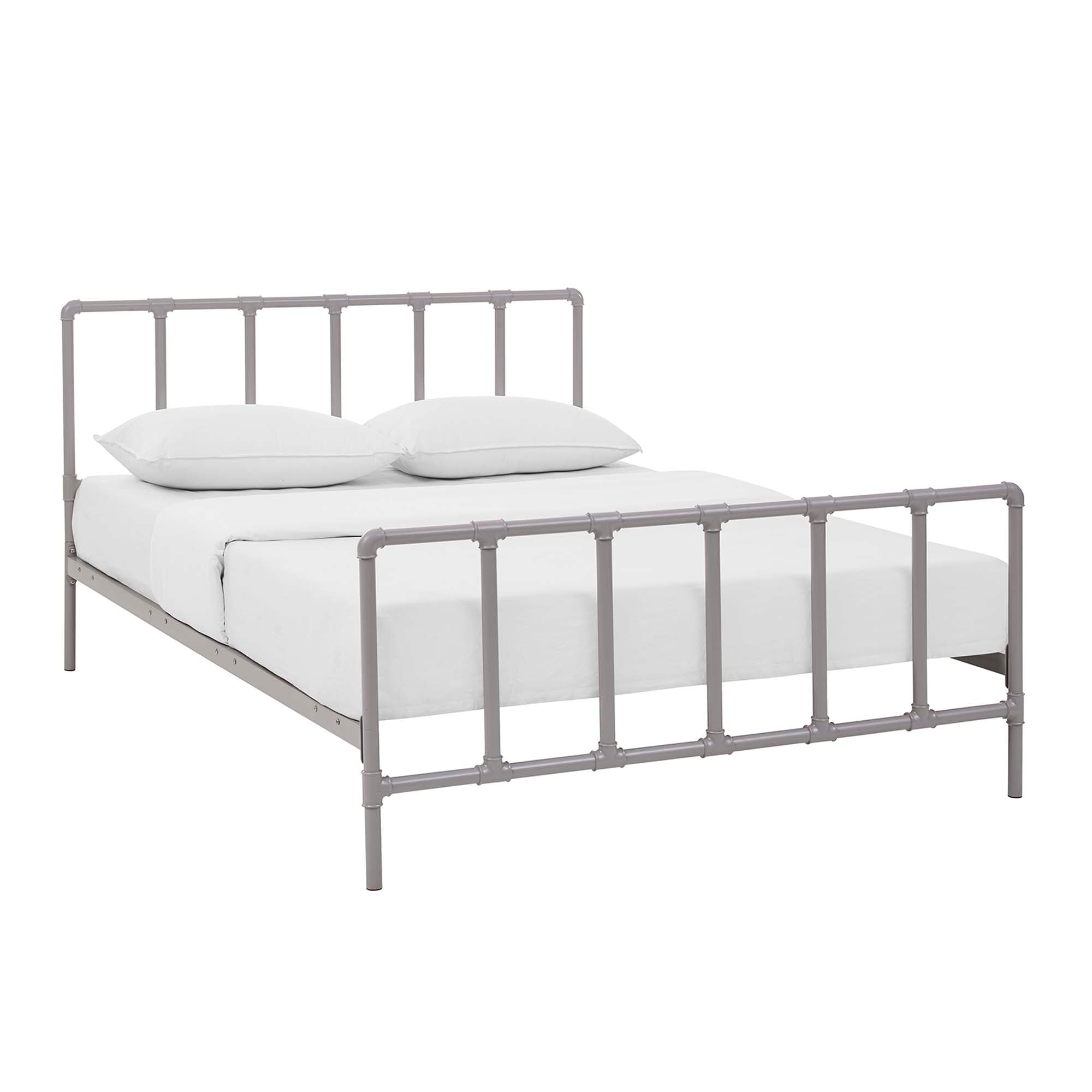 Dower Stainless Steel Bed - Gray