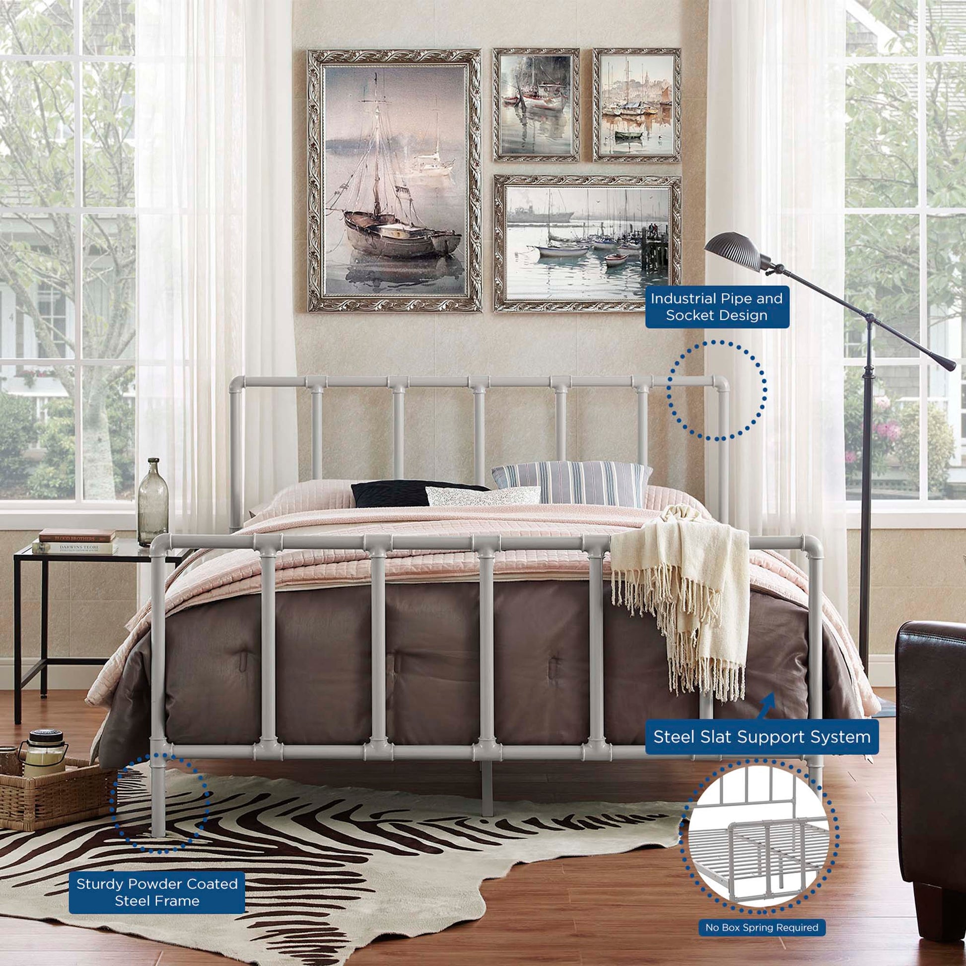 Dower Stainless Steel Bed