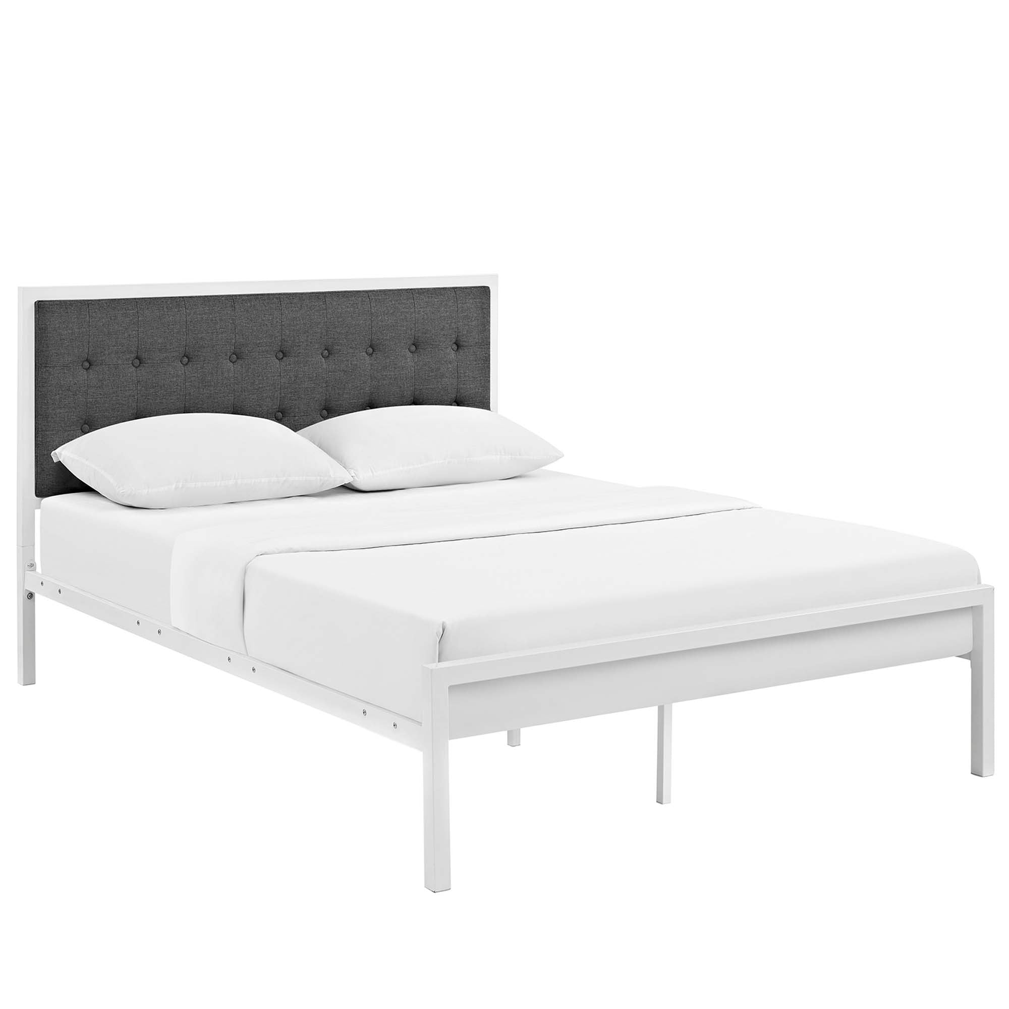 Millie Bed - White Gray