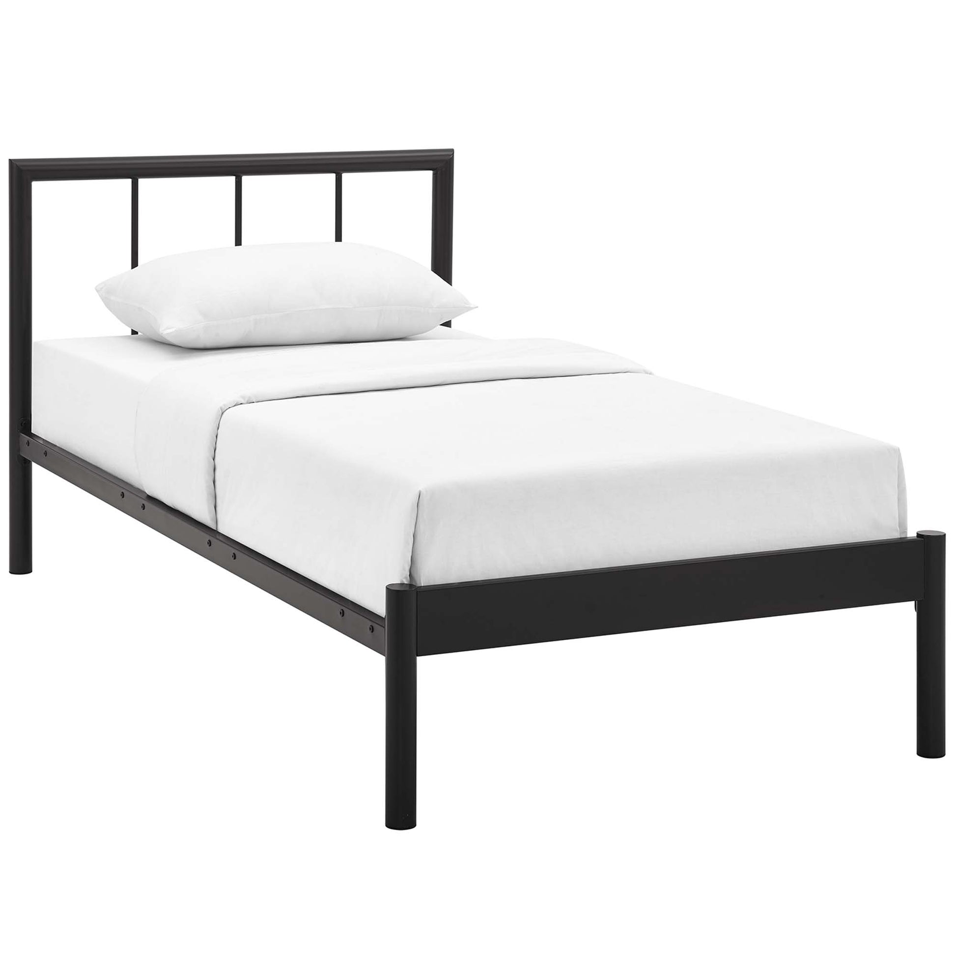 Gwen Metal Bed Frame - Brown