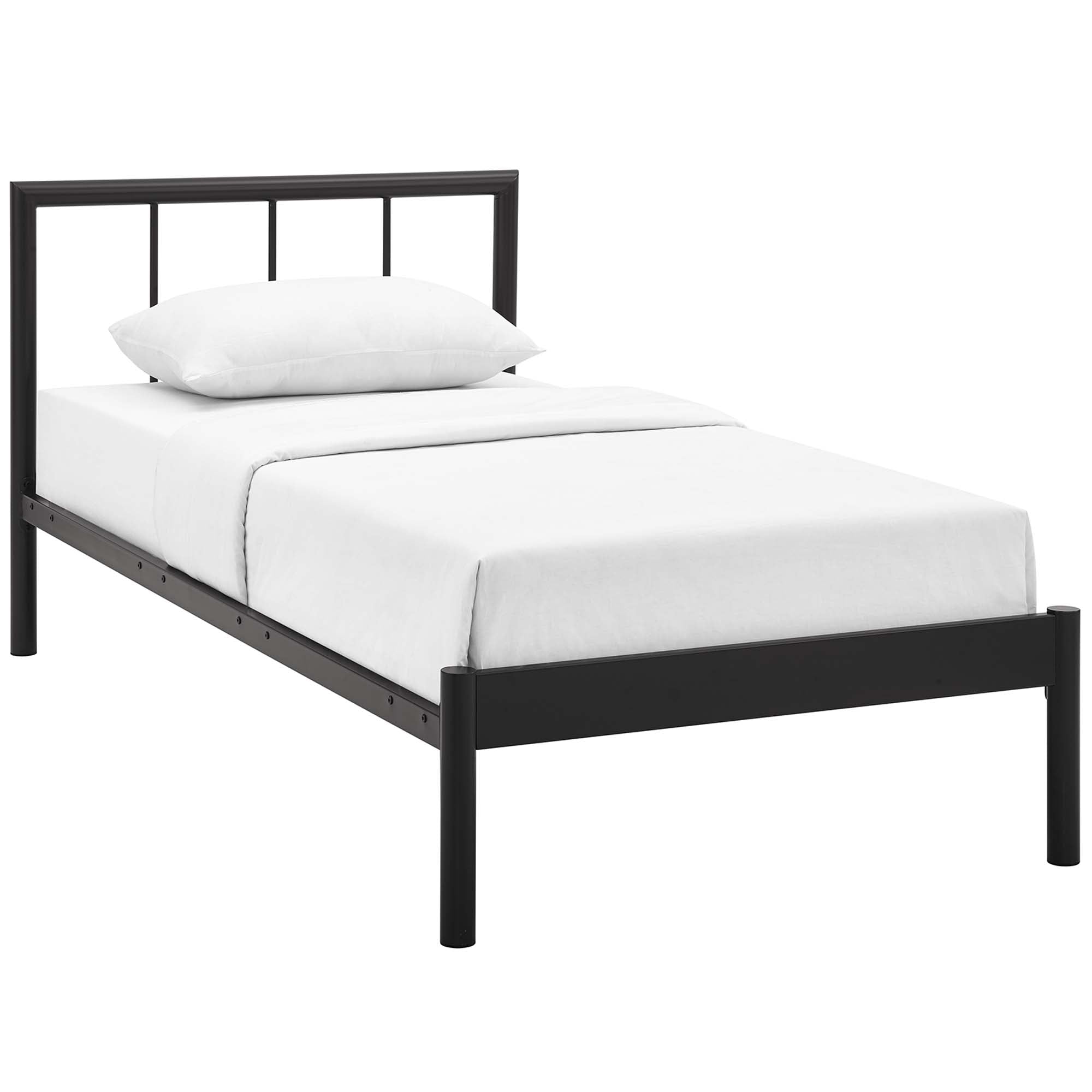 Gwen Metal Bed Frame - Brown