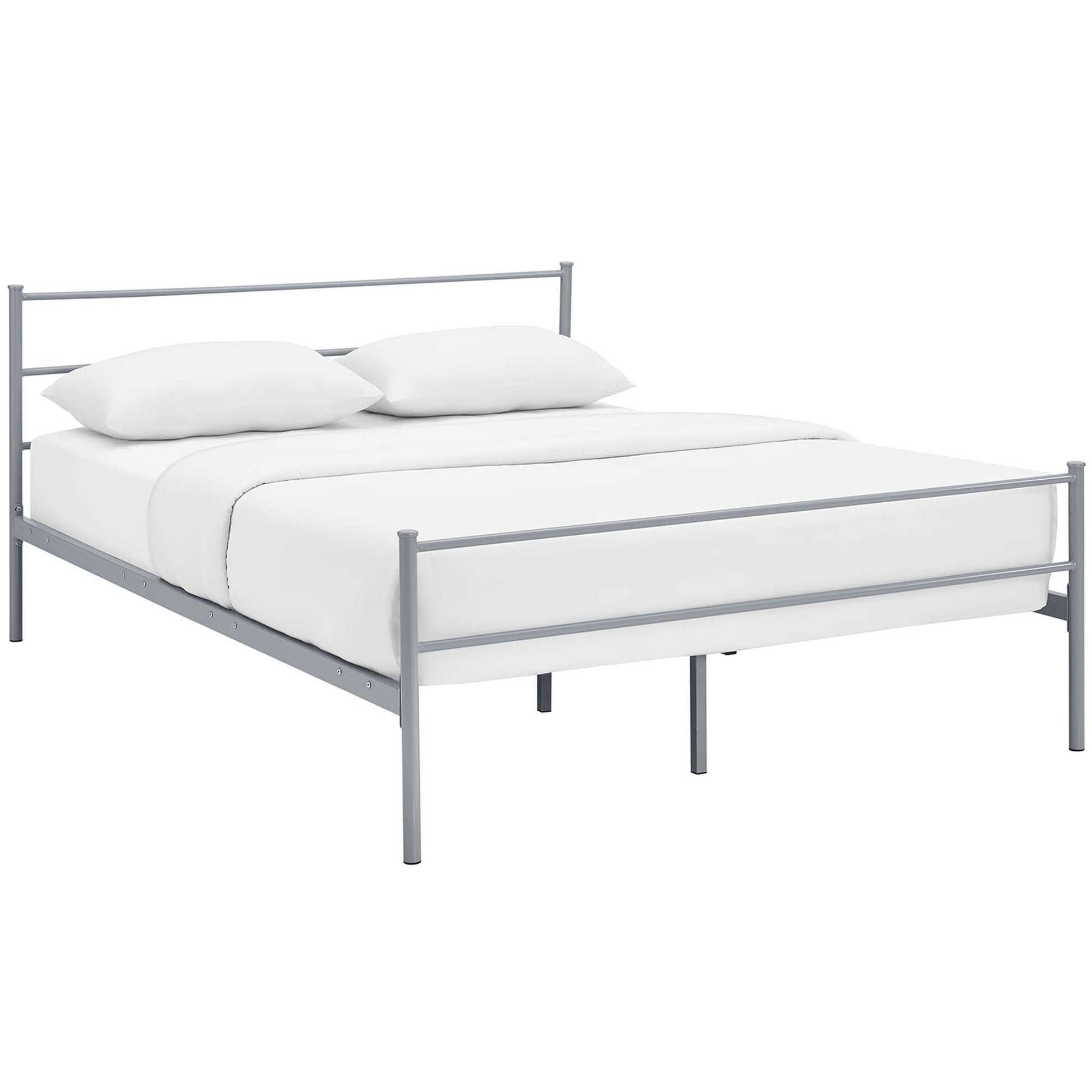 Alina Platform Full Bed Frame - Gray
