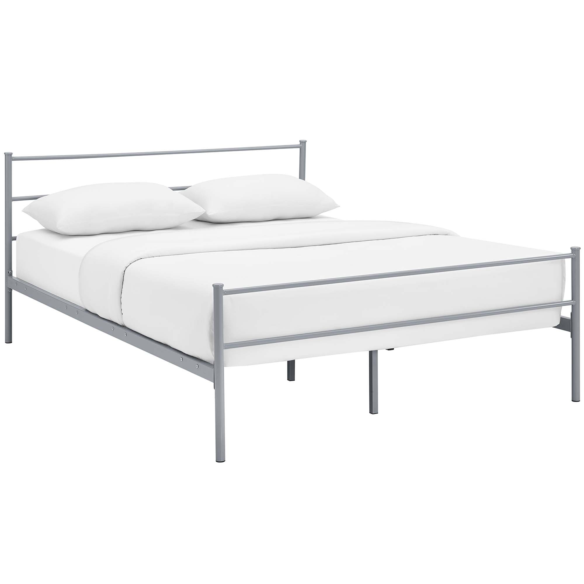 Alina Platform Full Bed Frame - Gray