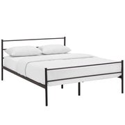Alina Platform Queen Bed Frame - Brown