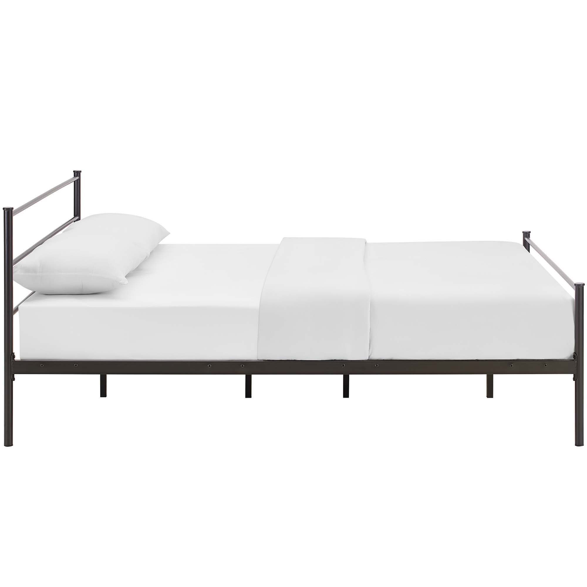 Alina Platform Queen Bed Frame - White