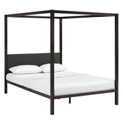 Raina Canopy Bed Frame - Brown Gray