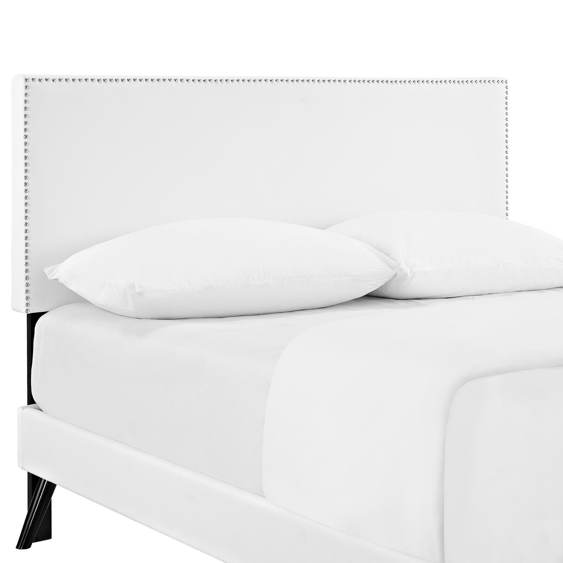 Phoebe Platform Bed with Round Splayed Legs