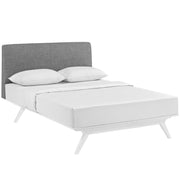 Tracy King Bed - White Gray