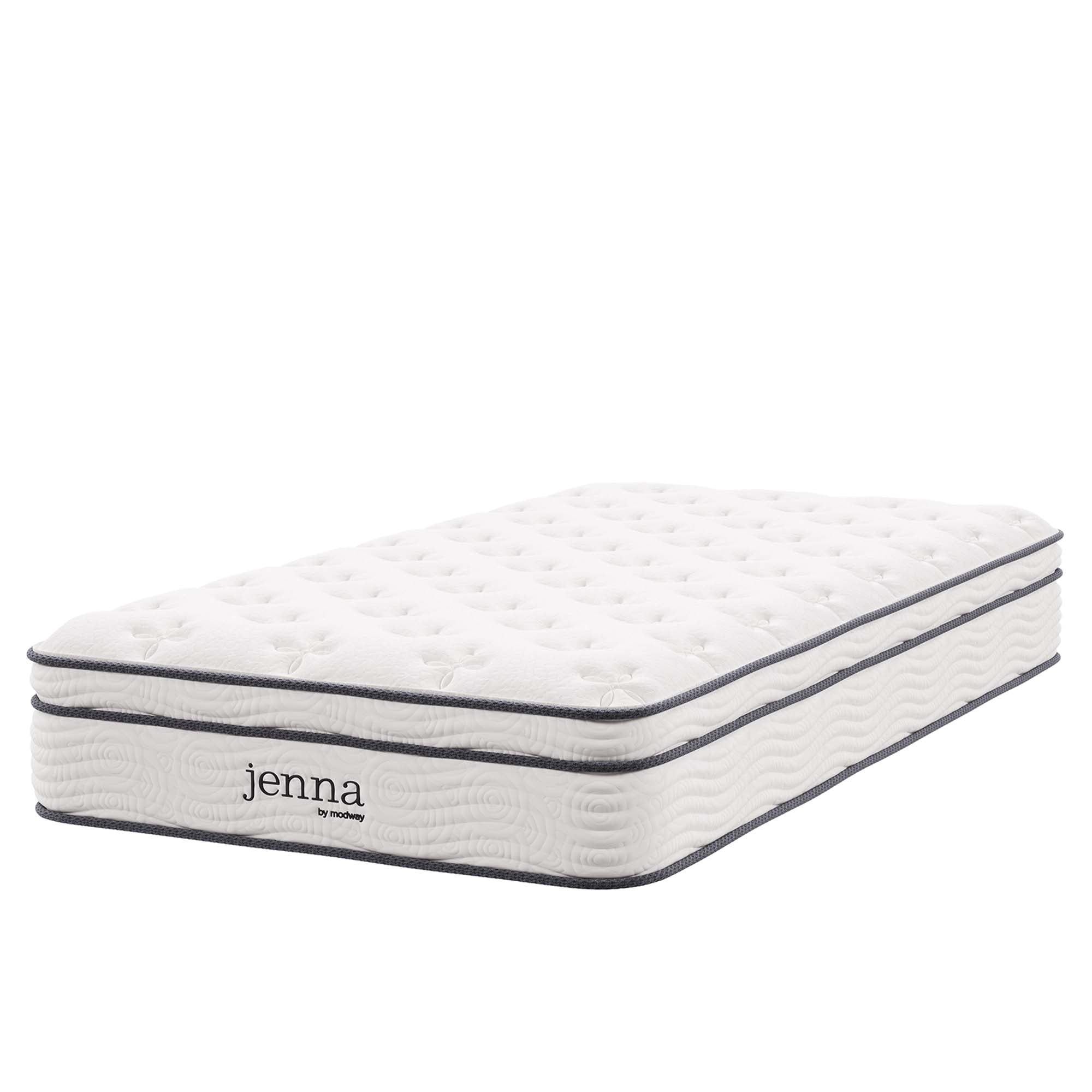 Jenna 10" Innerspring and Foam Twin Mattress - White