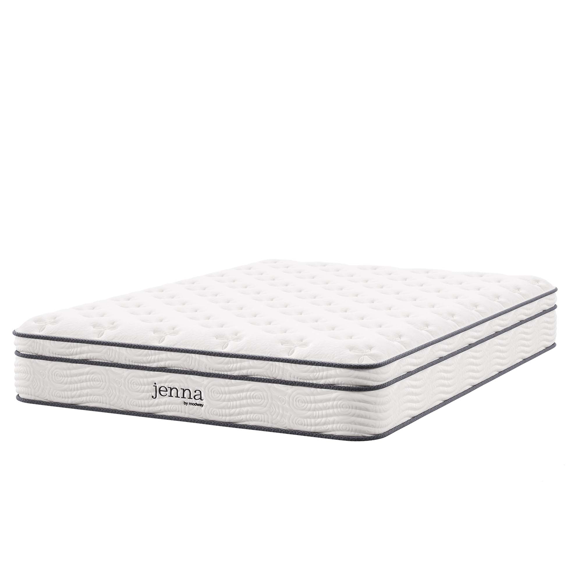 Jenna 10" Innerspring and Foam Full Mattress - White