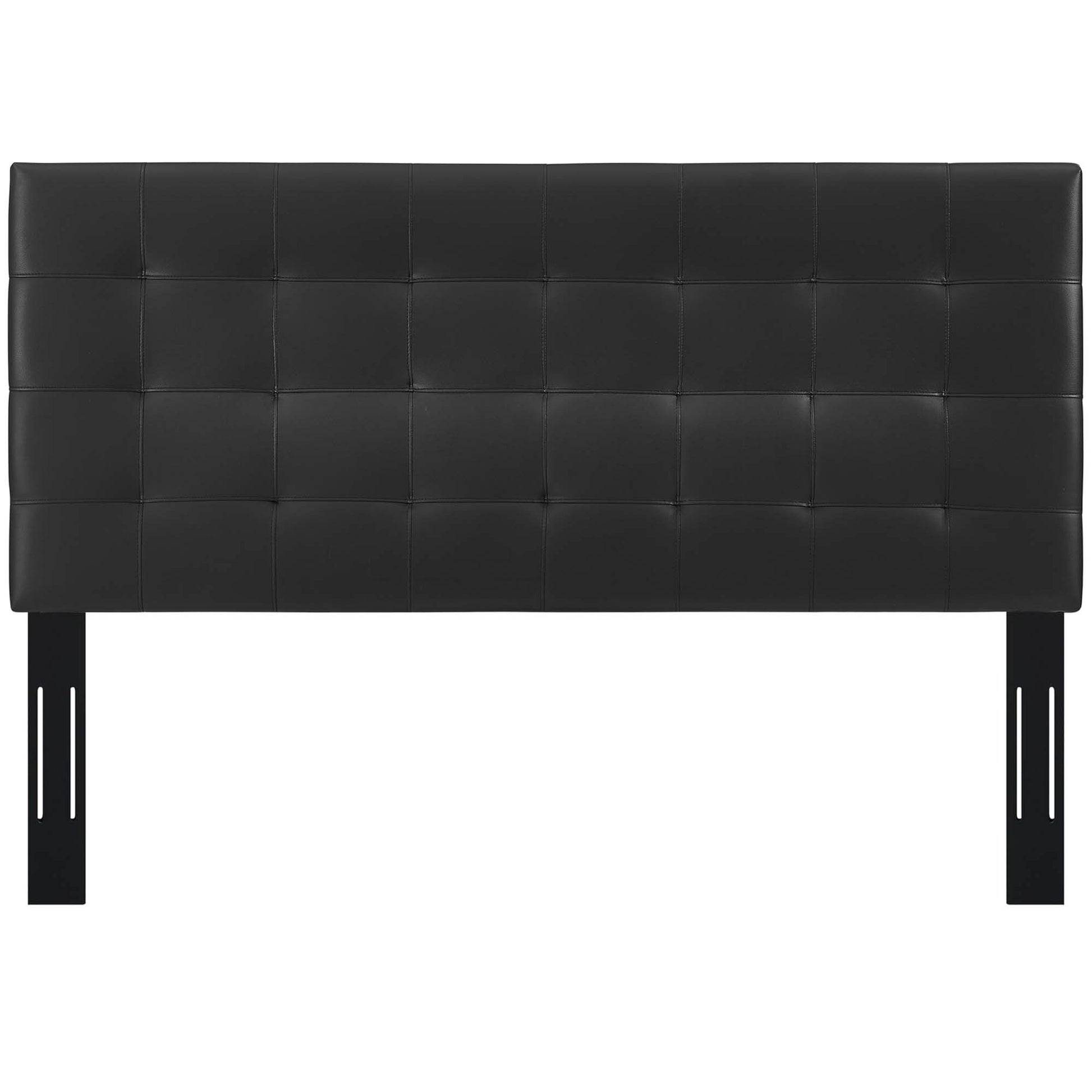 Paisley Tufted Upholstered Faux Leather King and California King Headboard