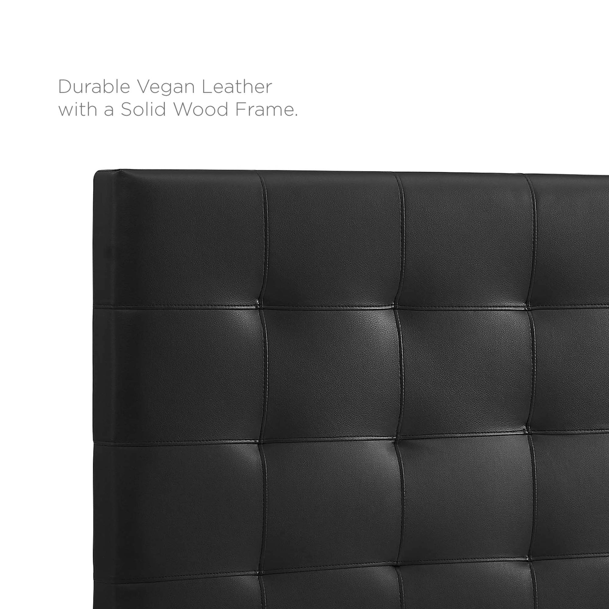Paisley Tufted Upholstered Faux Leather King and California King Headboard - White