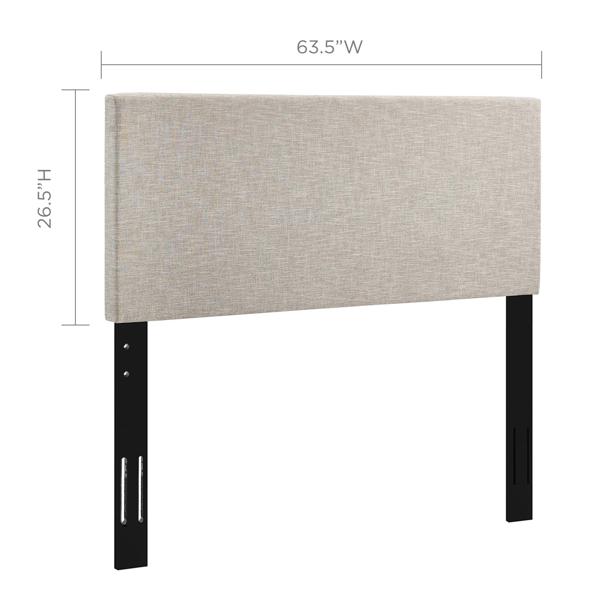 Taylor Upholstered Linen Fabric Headboard - White