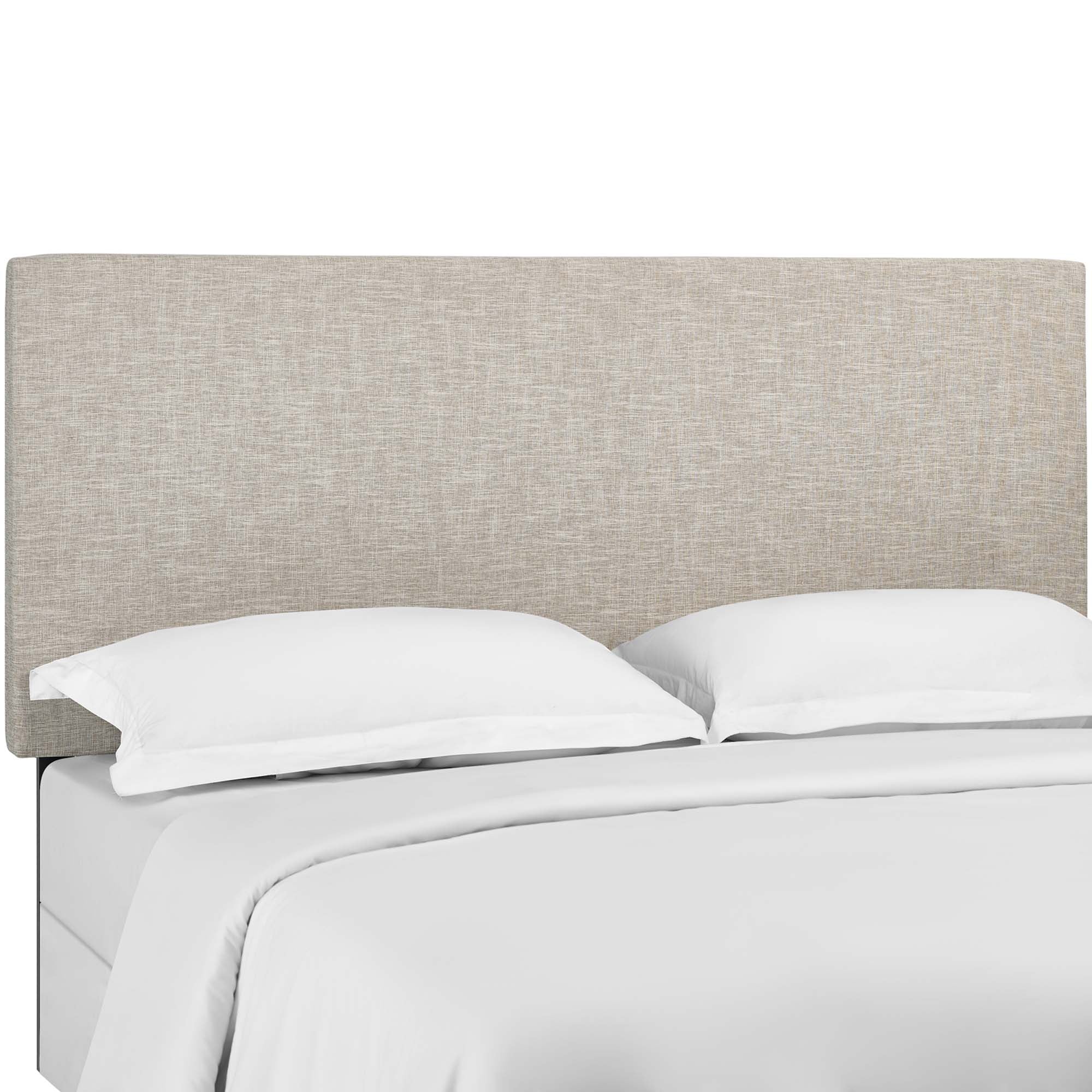 Taylor Upholstered Linen Fabric King and California King Headboard - Beige