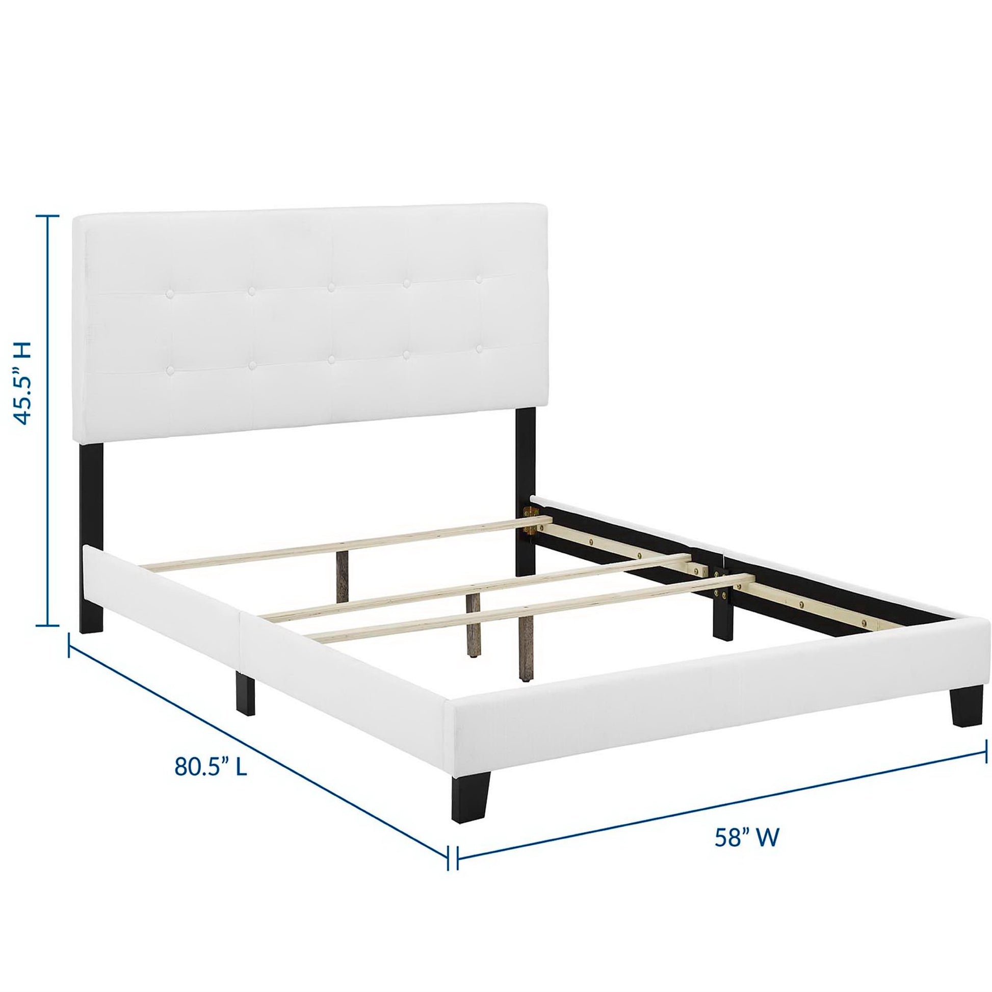 Amira Upholstered Fabric Full Bed