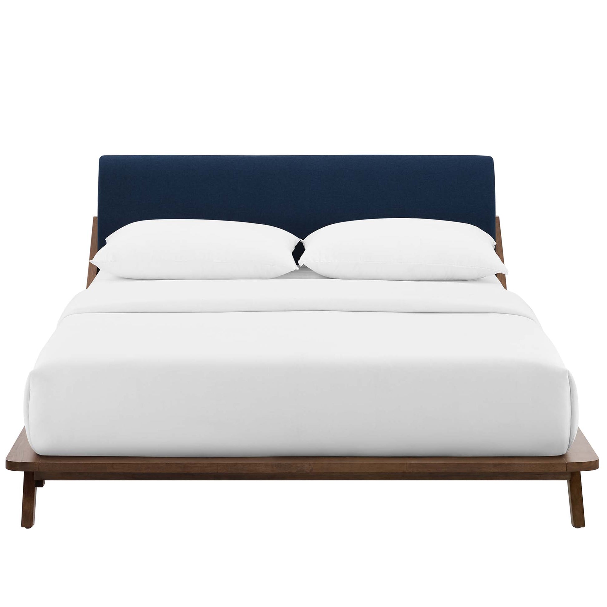 Luella Upholstered Fabric Queen Platform Bed