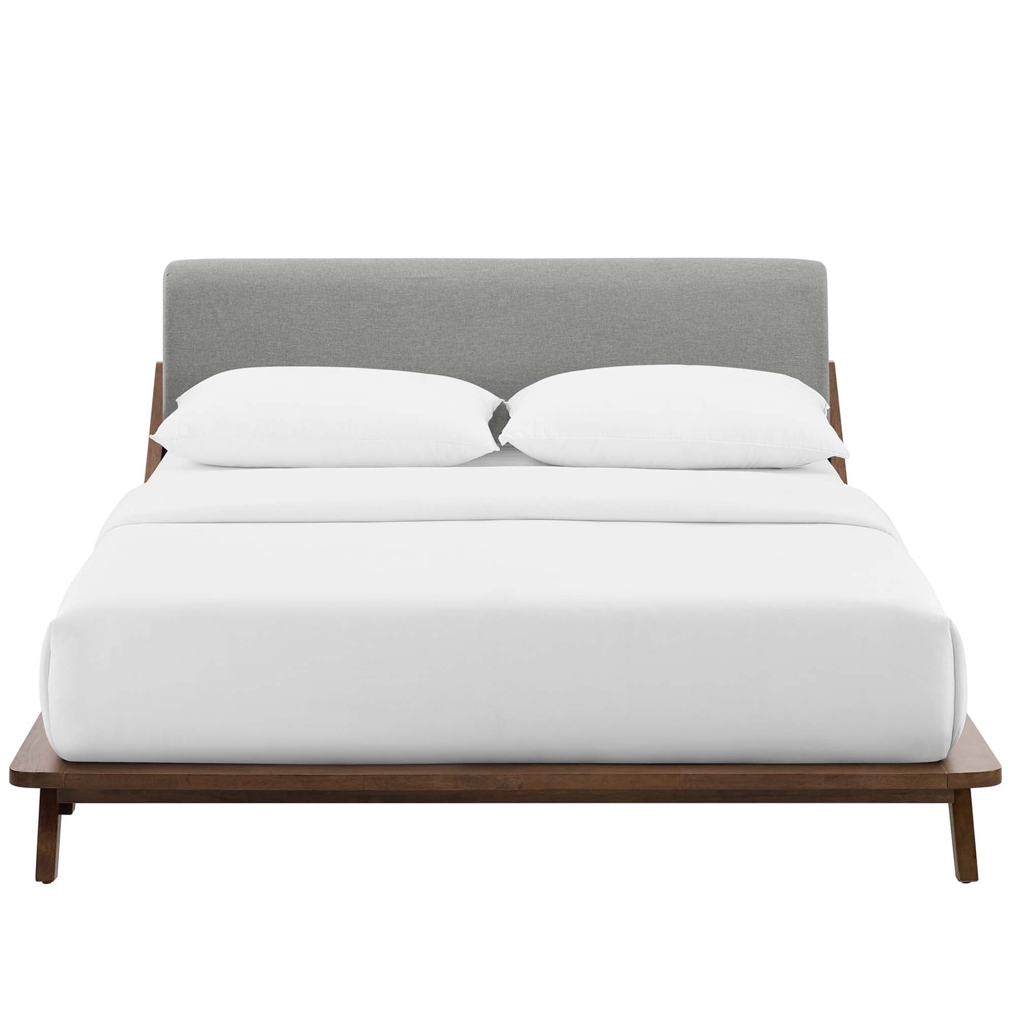 Luella Upholstered Fabric Queen Platform Bed