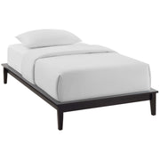 Lodge Wood Twin Platform Bed Frame - Cappuccino