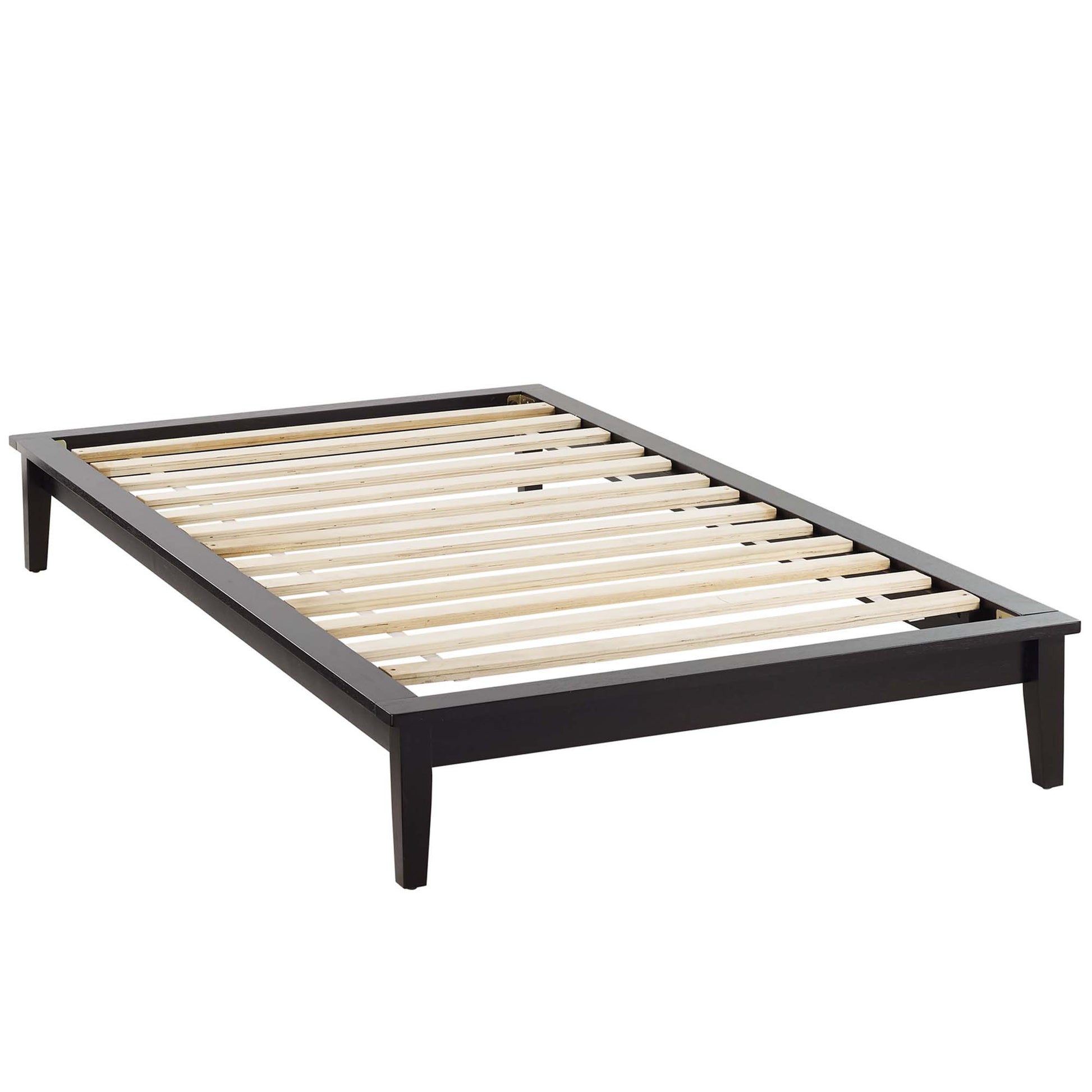 Lodge Wood Twin Platform Bed Frame - Gray