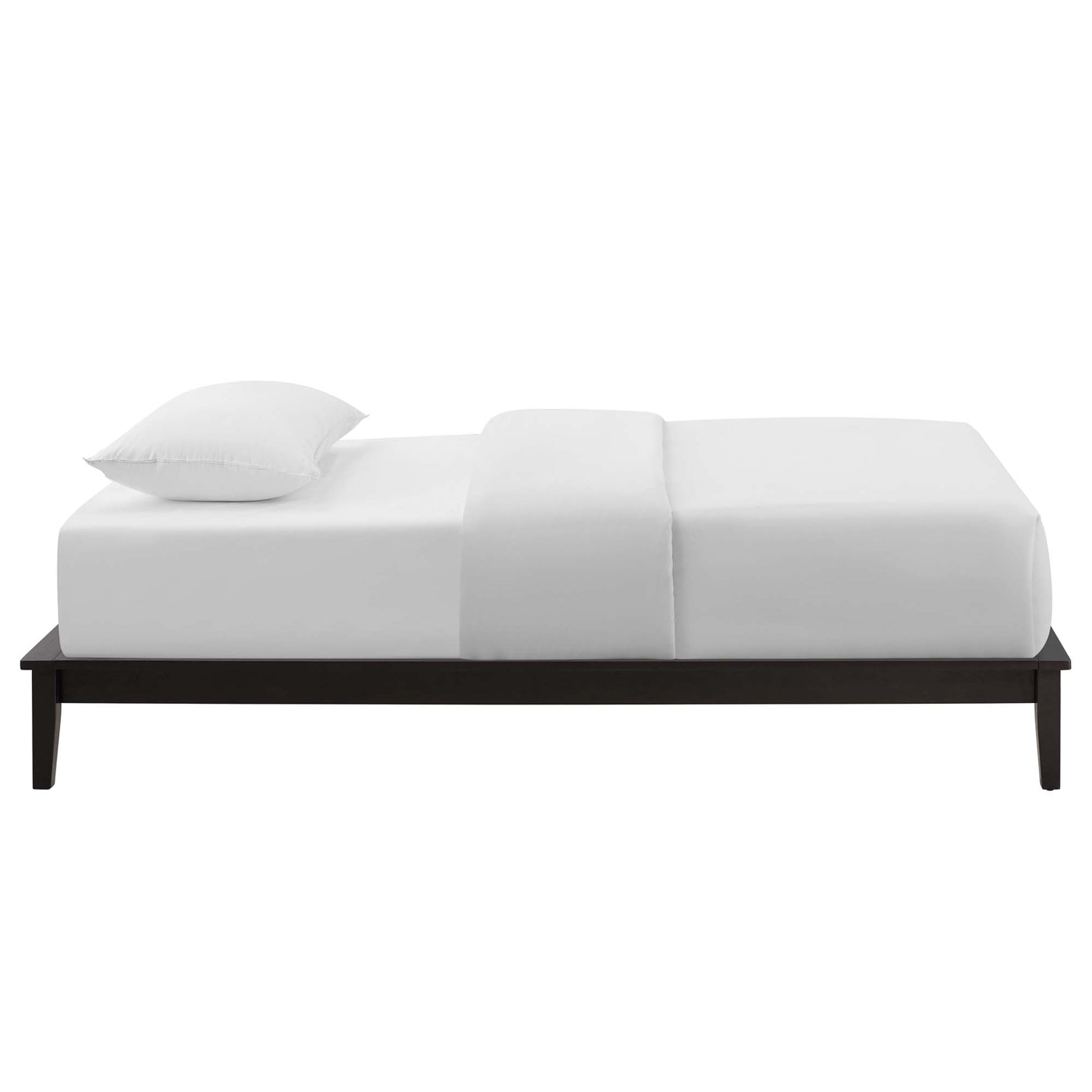 Lodge Wood Twin Platform Bed Frame - Walnut