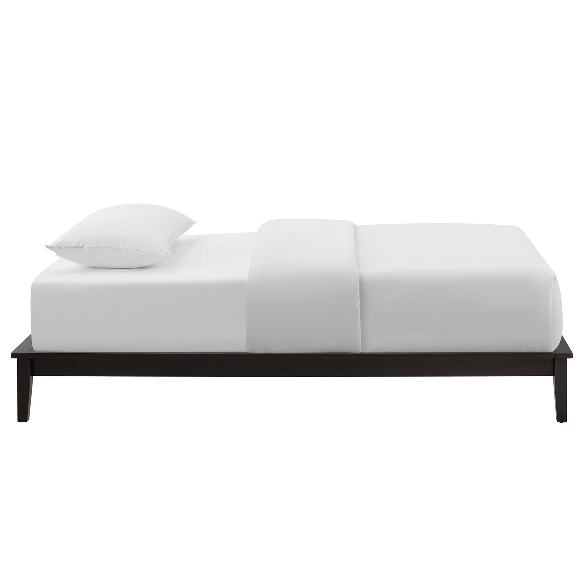 Lodge Wood Twin Platform Bed Frame - Walnut