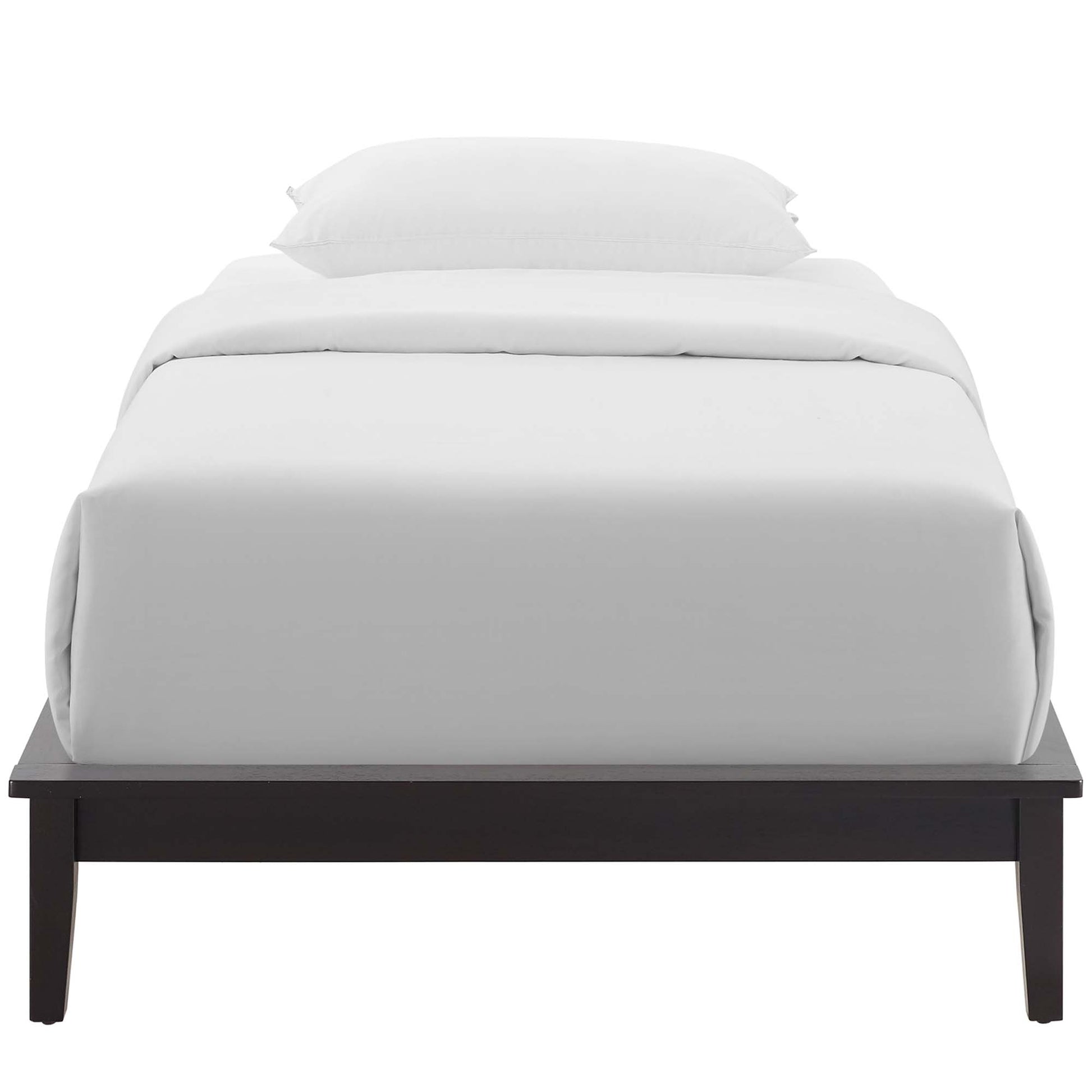 Lodge Wood Twin Platform Bed Frame