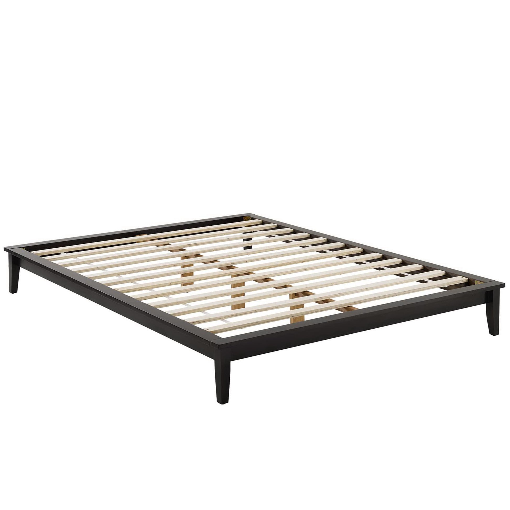 Lodge Wood Full Platform Bed Frame - Walnut