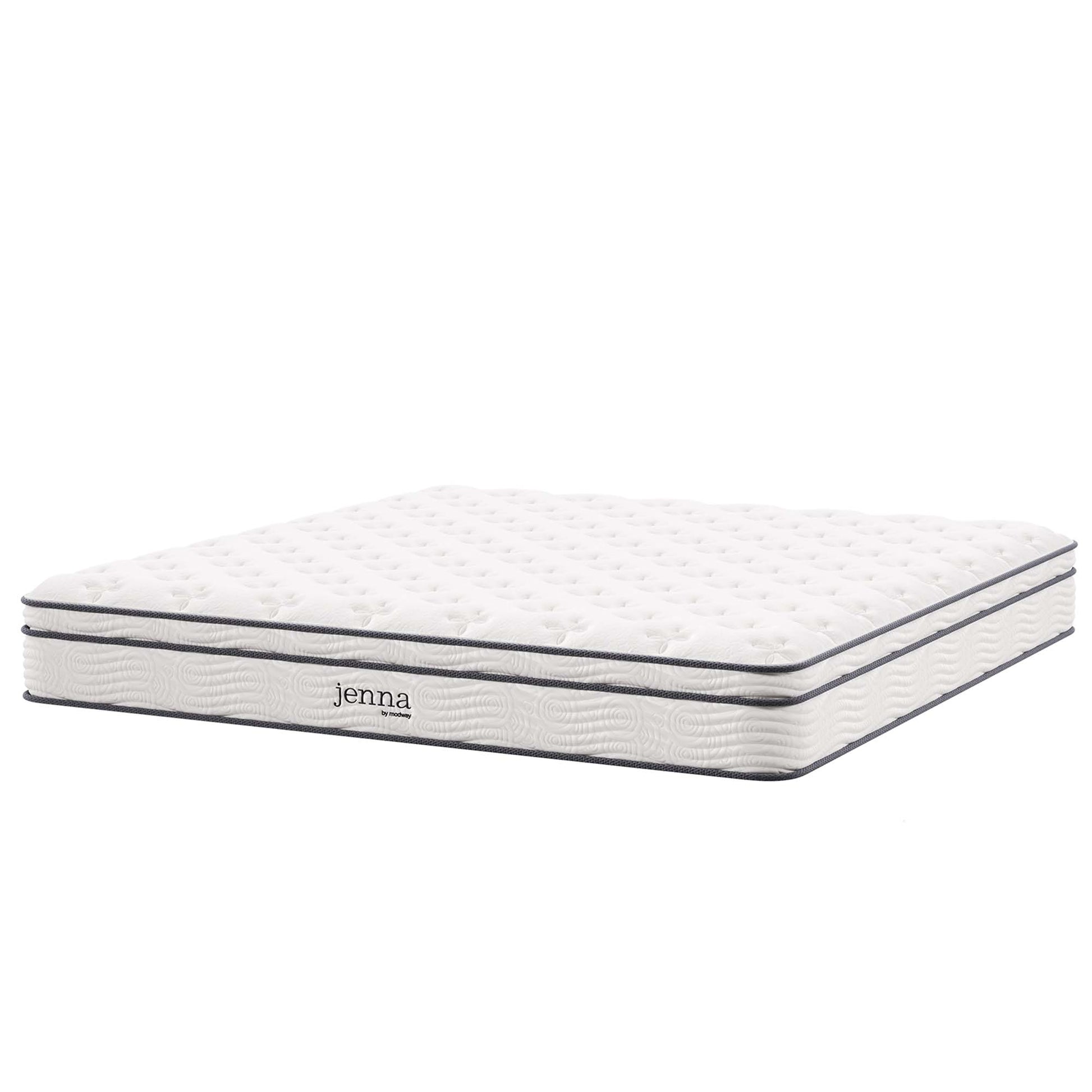 Jenna 10" Innerspring and Foam California King Mattress - White
