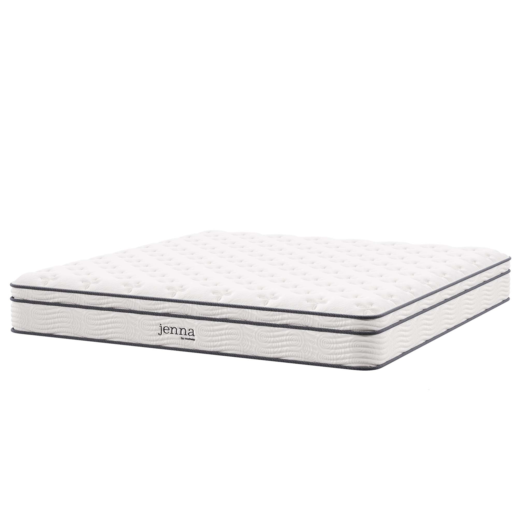 Jenna 10" Innerspring and Foam California King Mattress - White