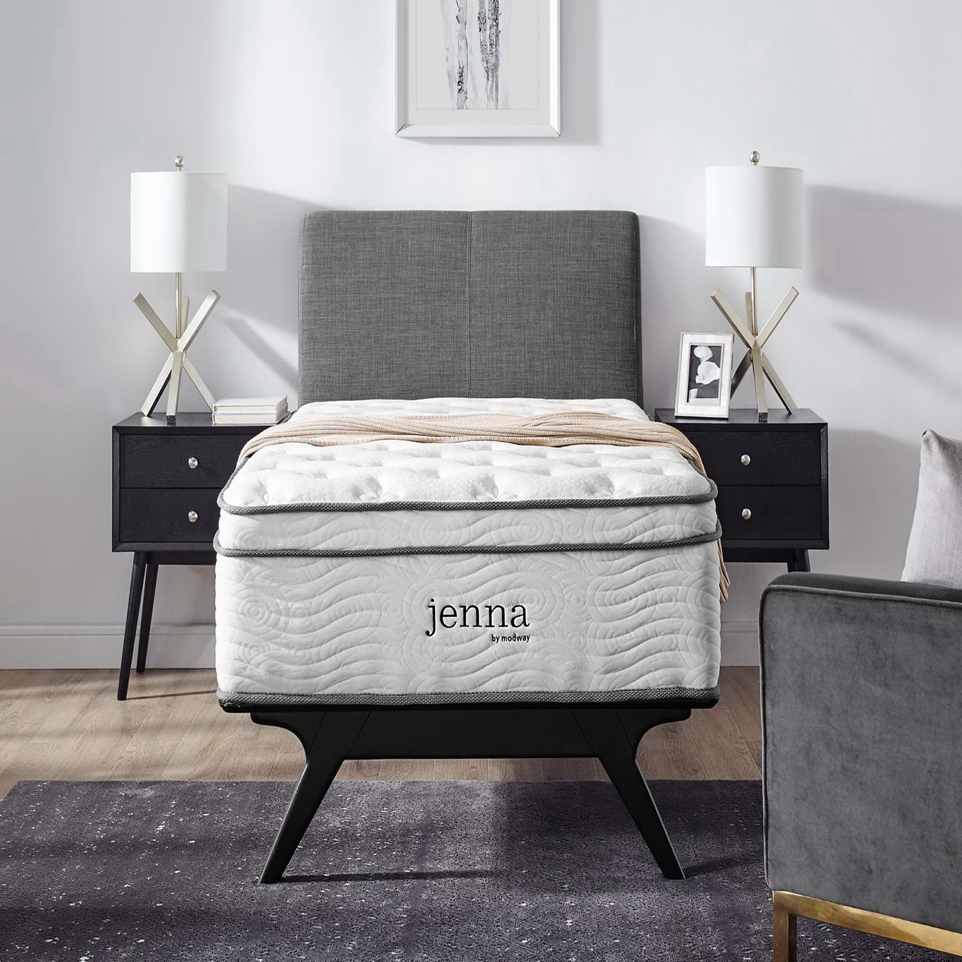 Jenna 14" Innerspring and Foam Twin Mattress