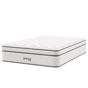 Jenna 14" Innerspring and Foam Full Mattress - White