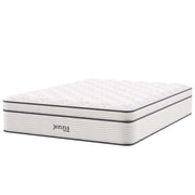 Jenna 14" Innerspring and Foam Queen Mattress - White