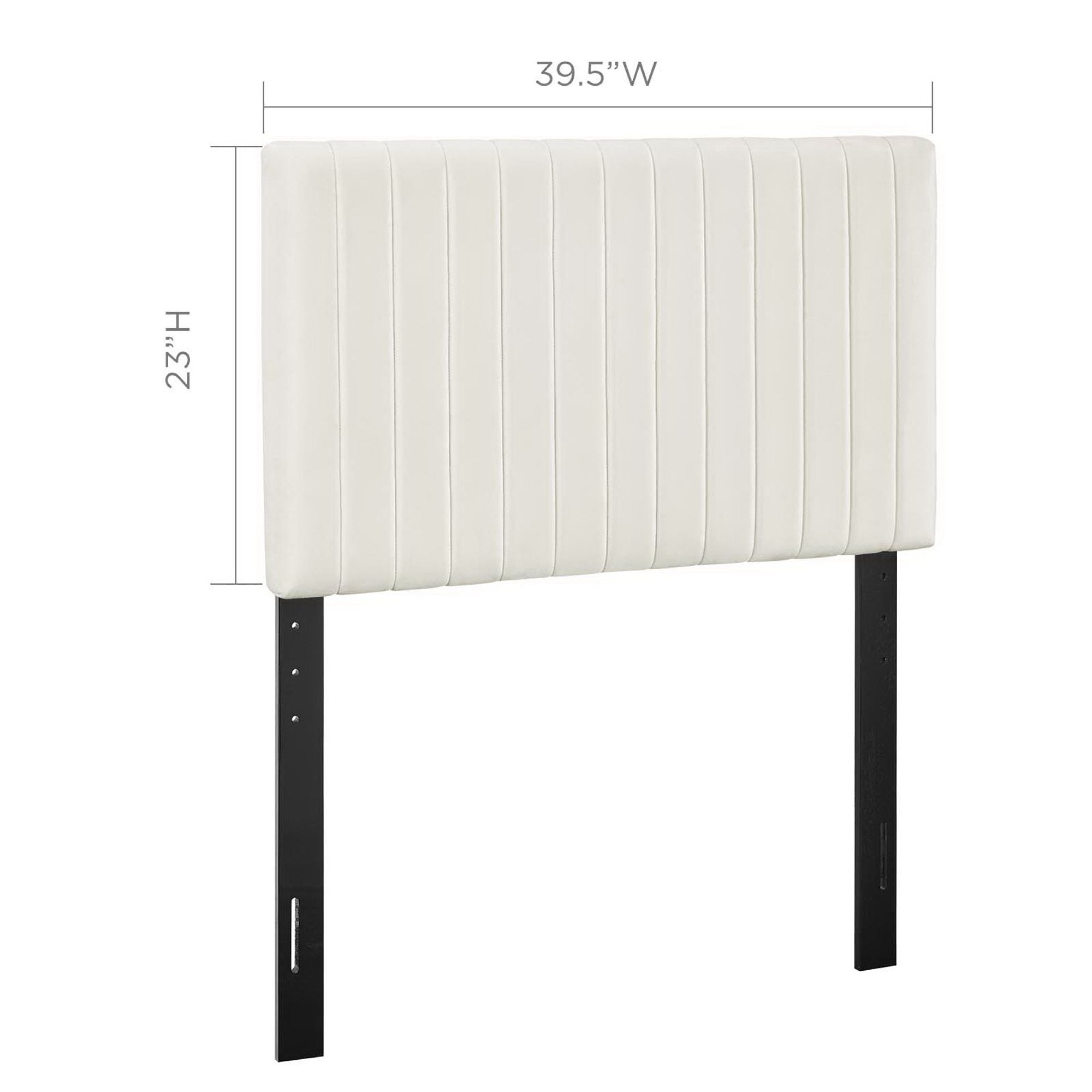Keira Performance Velvet Twin Headboard