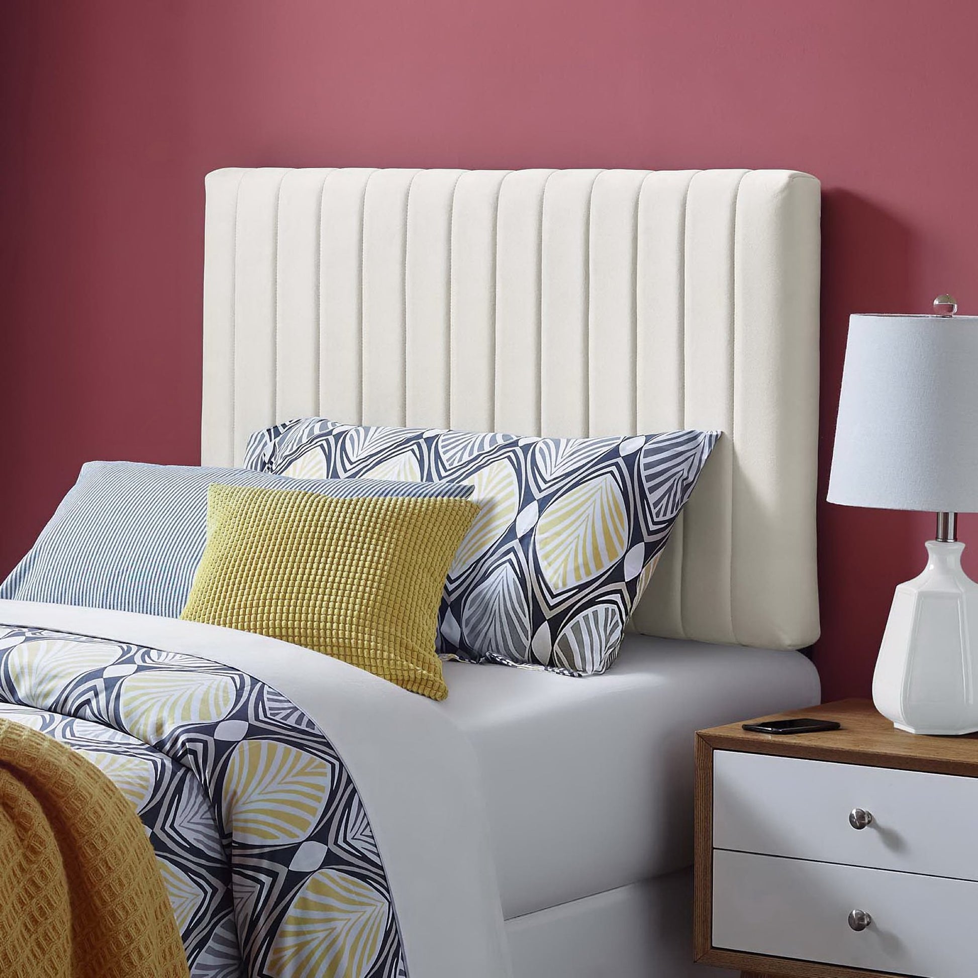 Keira Performance Velvet Twin Headboard