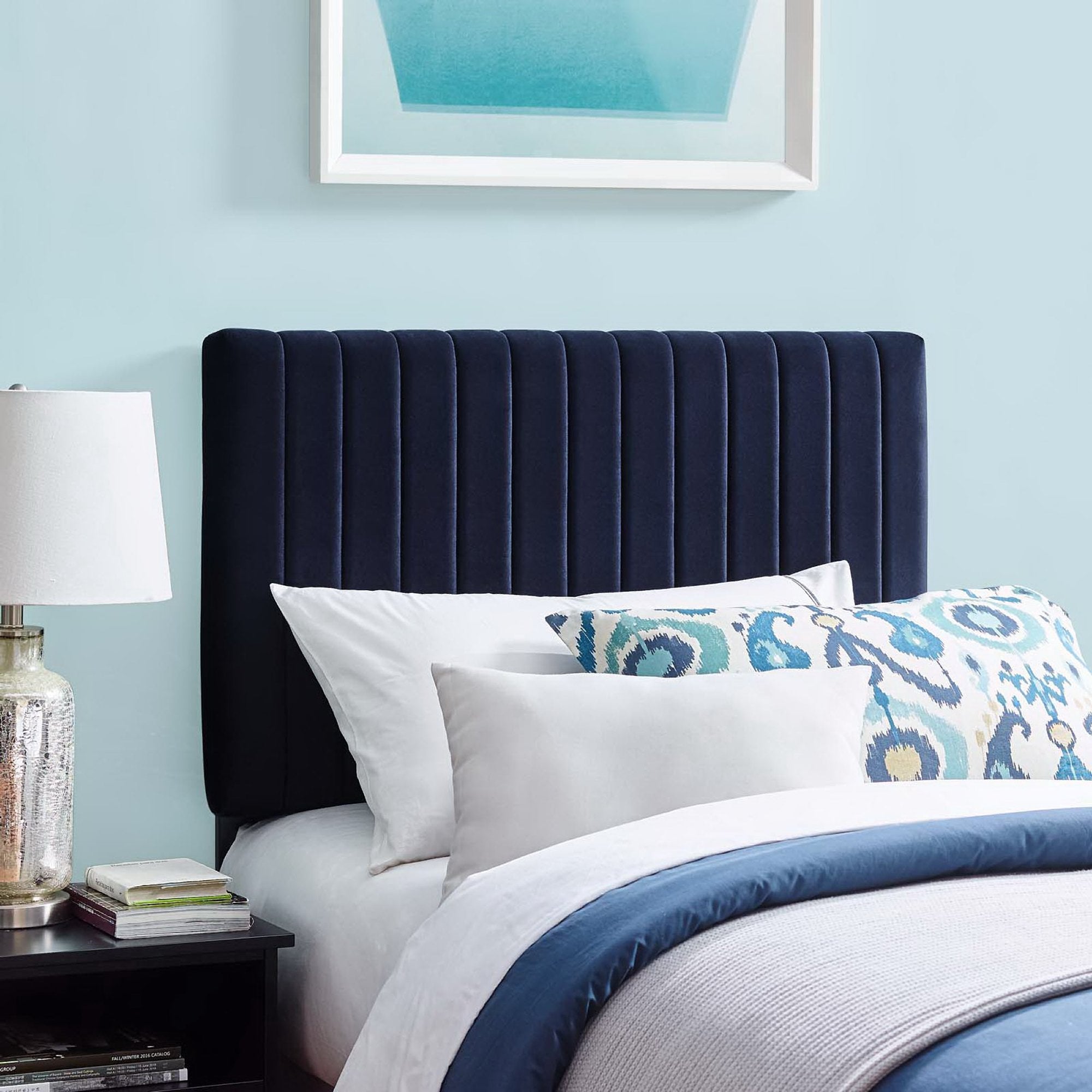 Keira Performance Velvet Twin Headboard