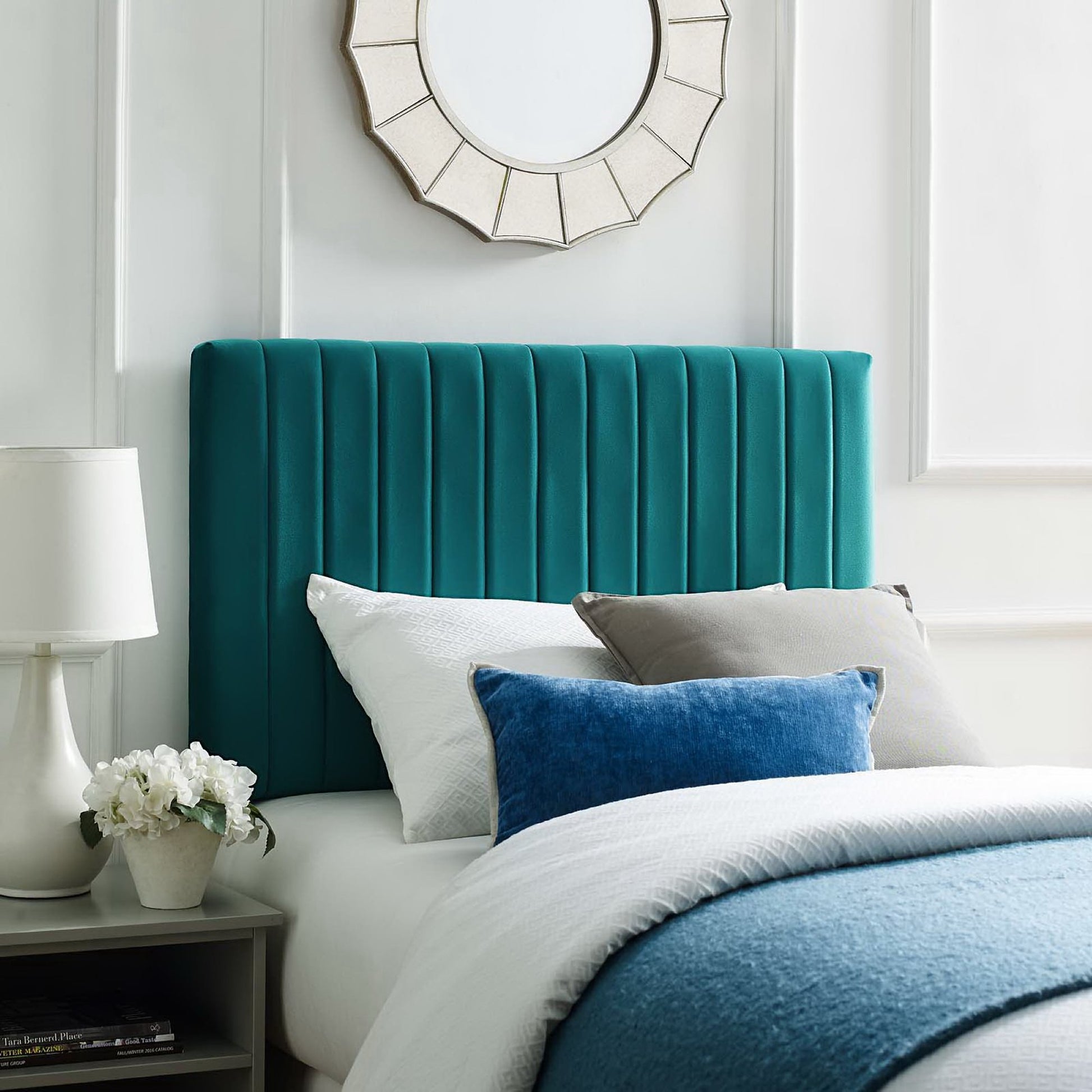 Keira Performance Velvet Twin Headboard