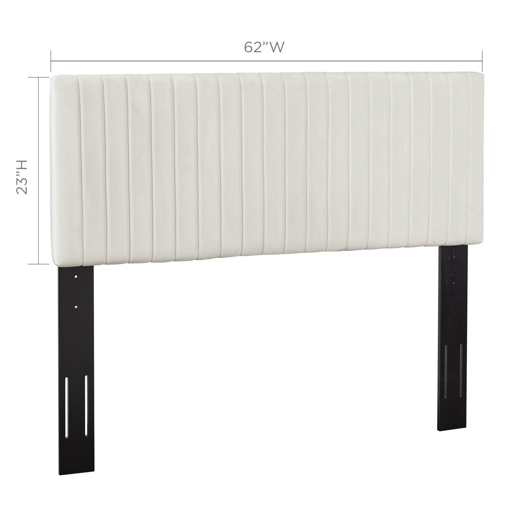 Keira Performance Velvet Headboard - Light Blue