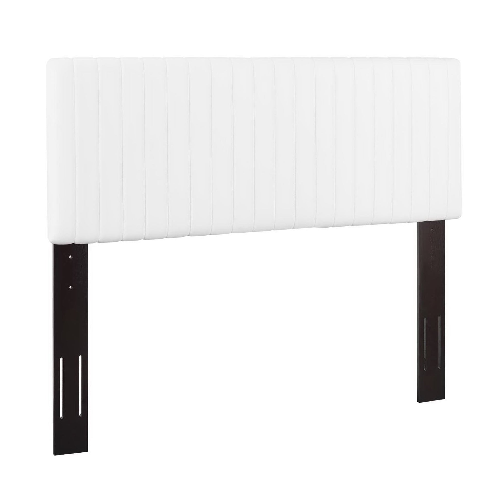 Keira Faux Leather King/California King Headboard - White