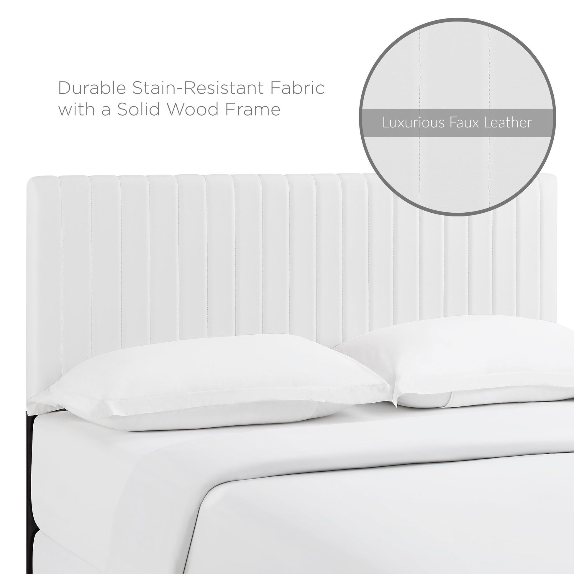 Keira Faux Leather King/California King Headboard