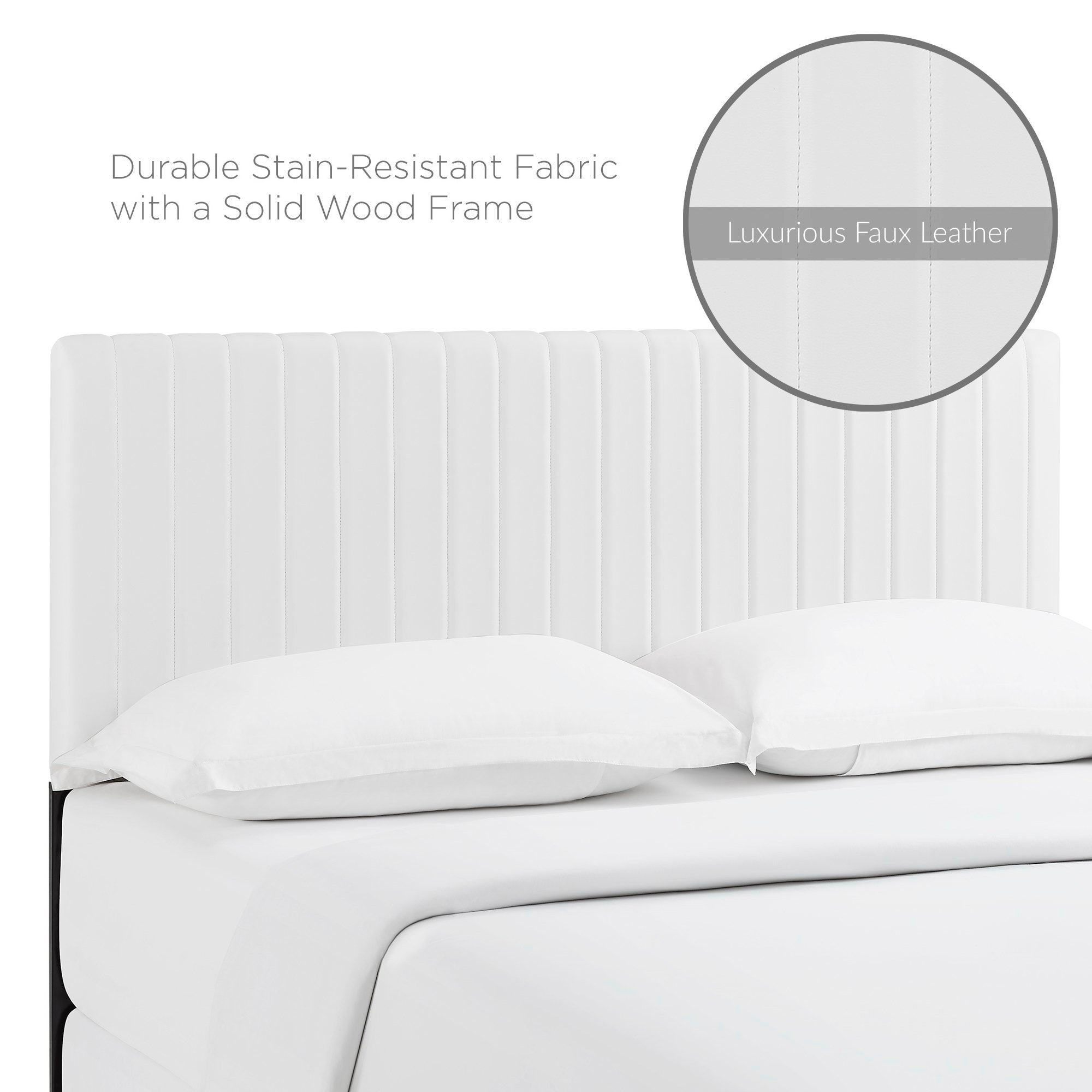 Keira Faux Leather King/California King Headboard