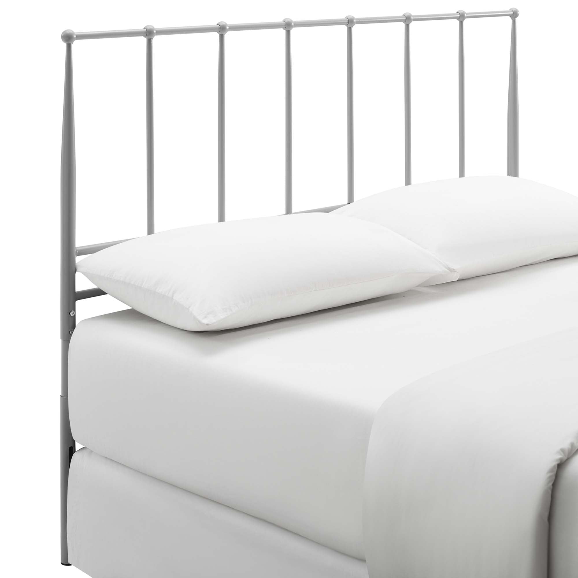 Kiana Metal Stainless Steel Headboard - Gray